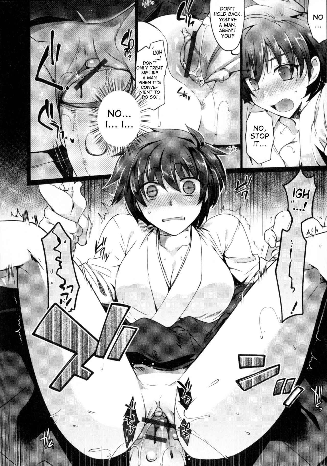 [Kirimoto Yuuji] Nyotaika Shite Miko ni Narimasu. | Turn into a girl and become a shrine maiden (Nyotaika Dynamites 6) [English] [desudesu]