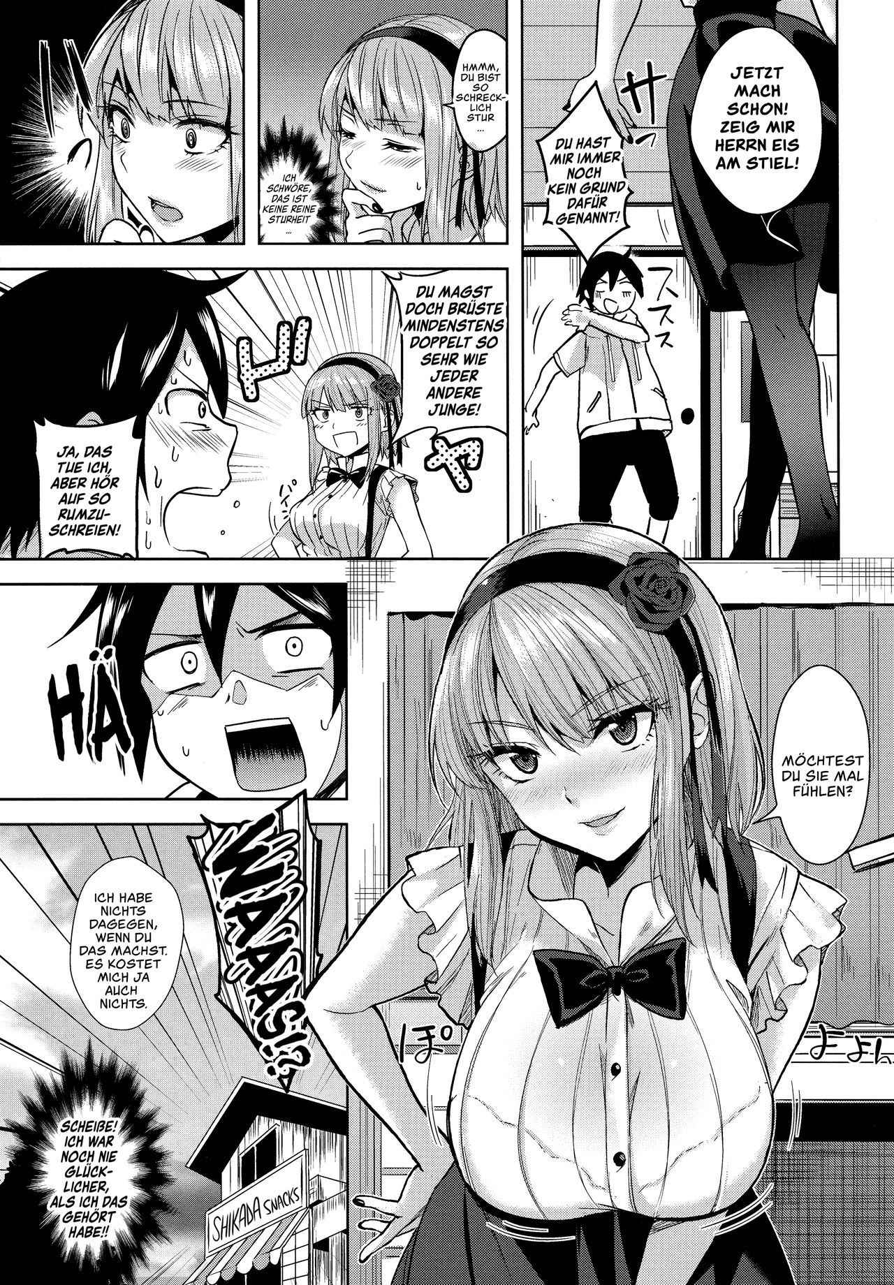 (C88) [MuraMura Pocky (Kasumi)] Tabezakari | The Thirstiest Girl (Dagashi Kashi) [German]