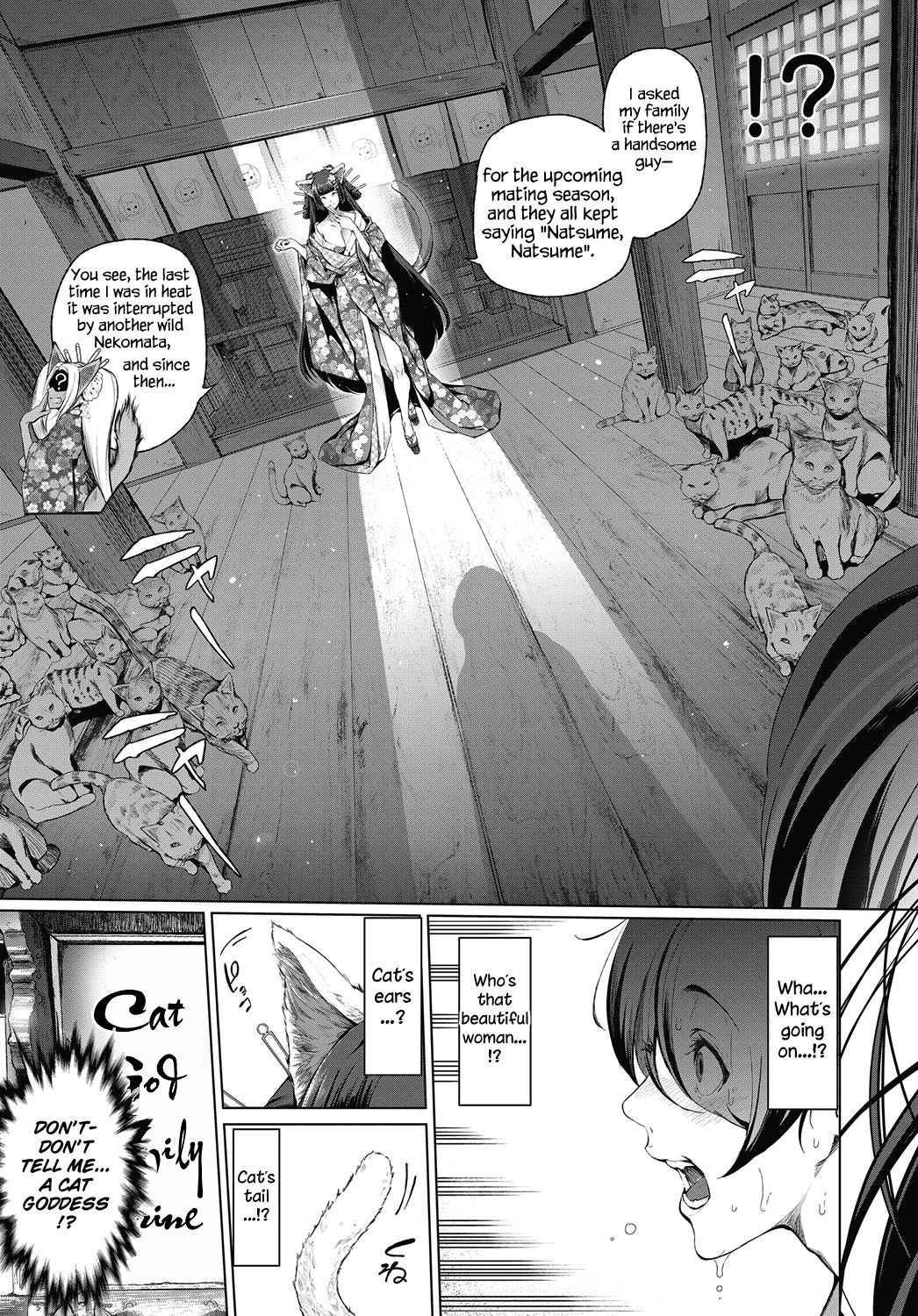 [Suzuhane Suzu] Boy Meets Nyaa God | Boy Meets Cat Goddess Ch. 1-3 [English] [Redlantern] [Digital]