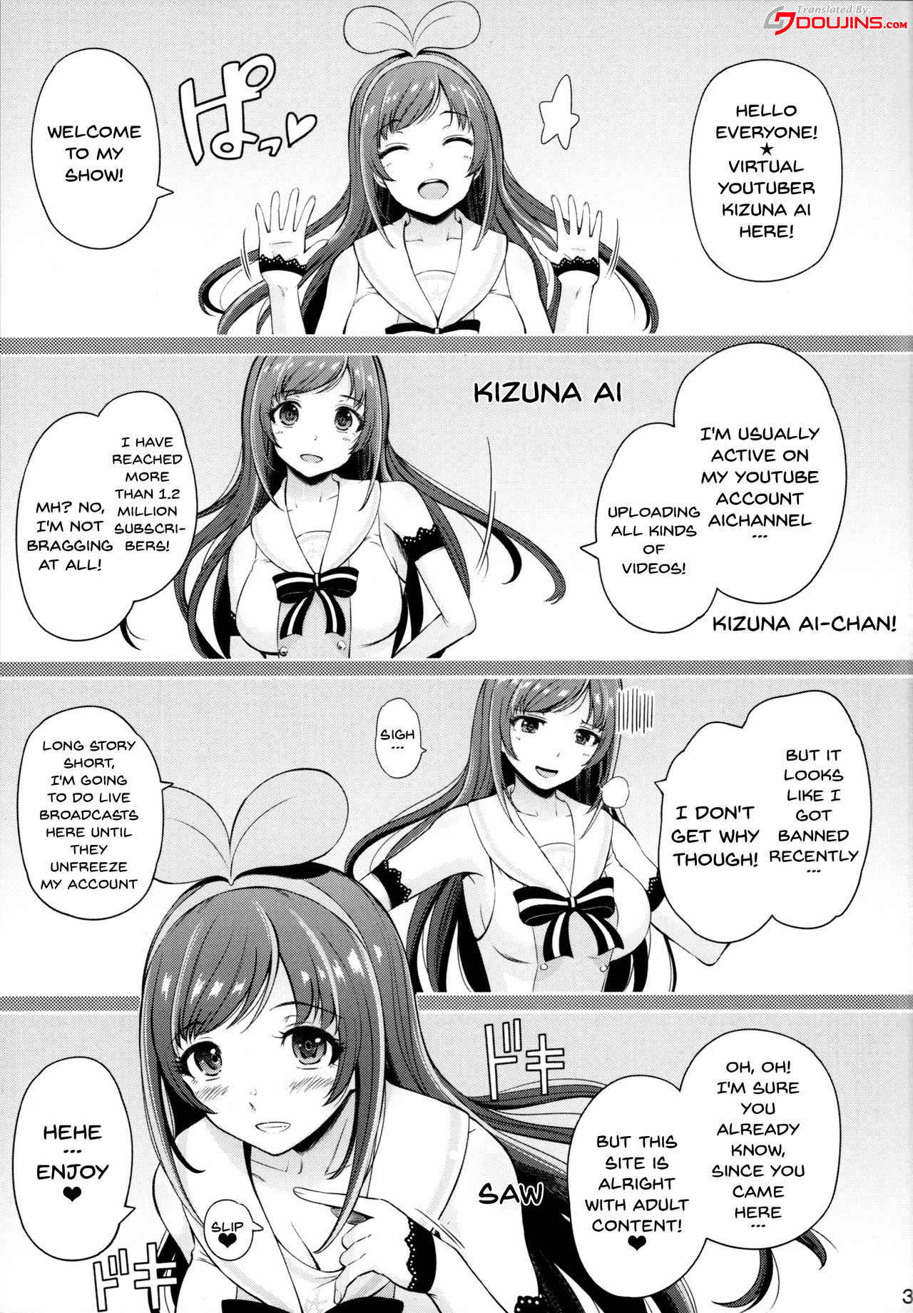 (C93) [Hissatsuwaza (Hissatsukun)] U.RA.Channel (Kizuna Ai) [English] {doujins.com}