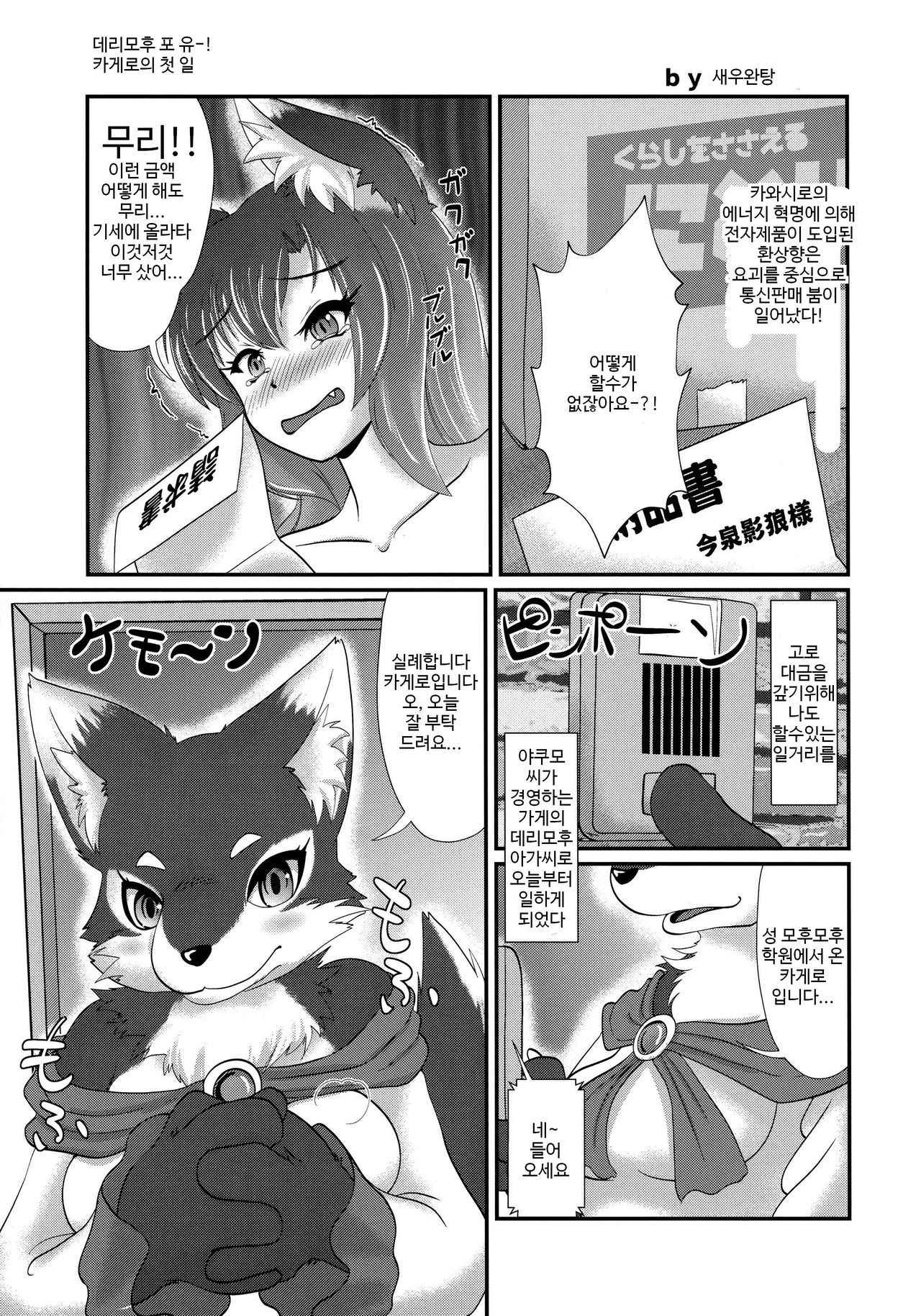 (Kemoket 6) [Kitsunenomori (Various)] DeliMofu 4U (Touhou Project) [Korean] [TeamHT]