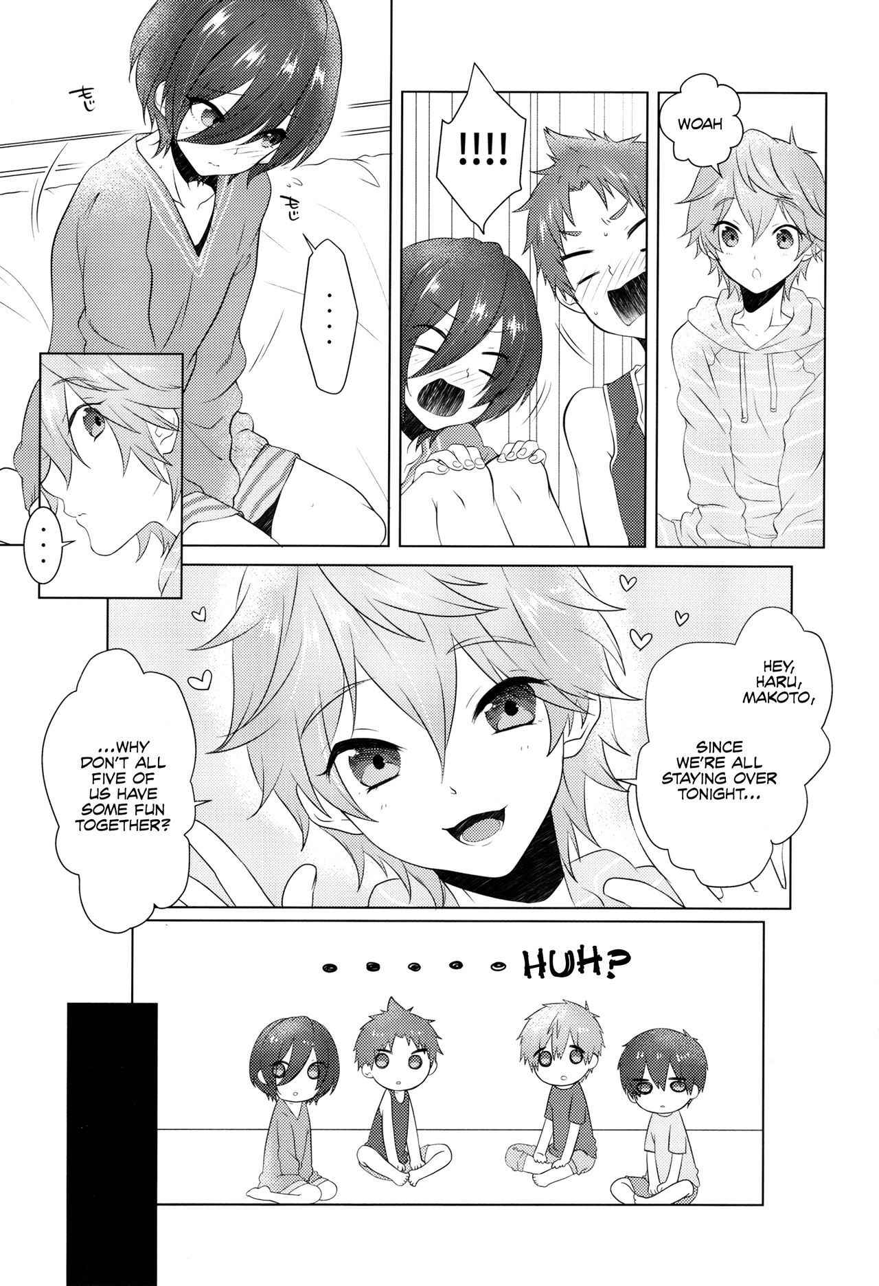 (Splash!Hi 2) [MEMExile (Memeo)] Pajama de Ojama (High☆Speed! -Free! Starting Days-) [English] {Shotachan}