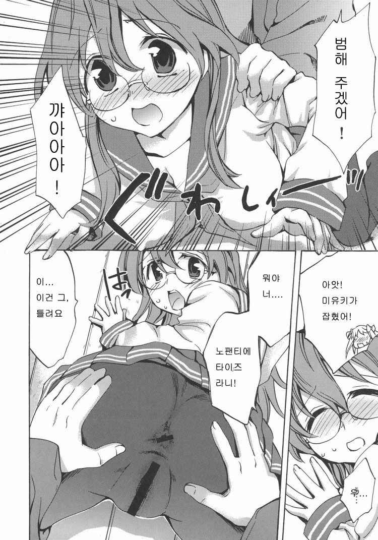 (C72) [Clover Kai (Emua)] Megane, Megane!! (Lucky Star) [Korean] [로리군]