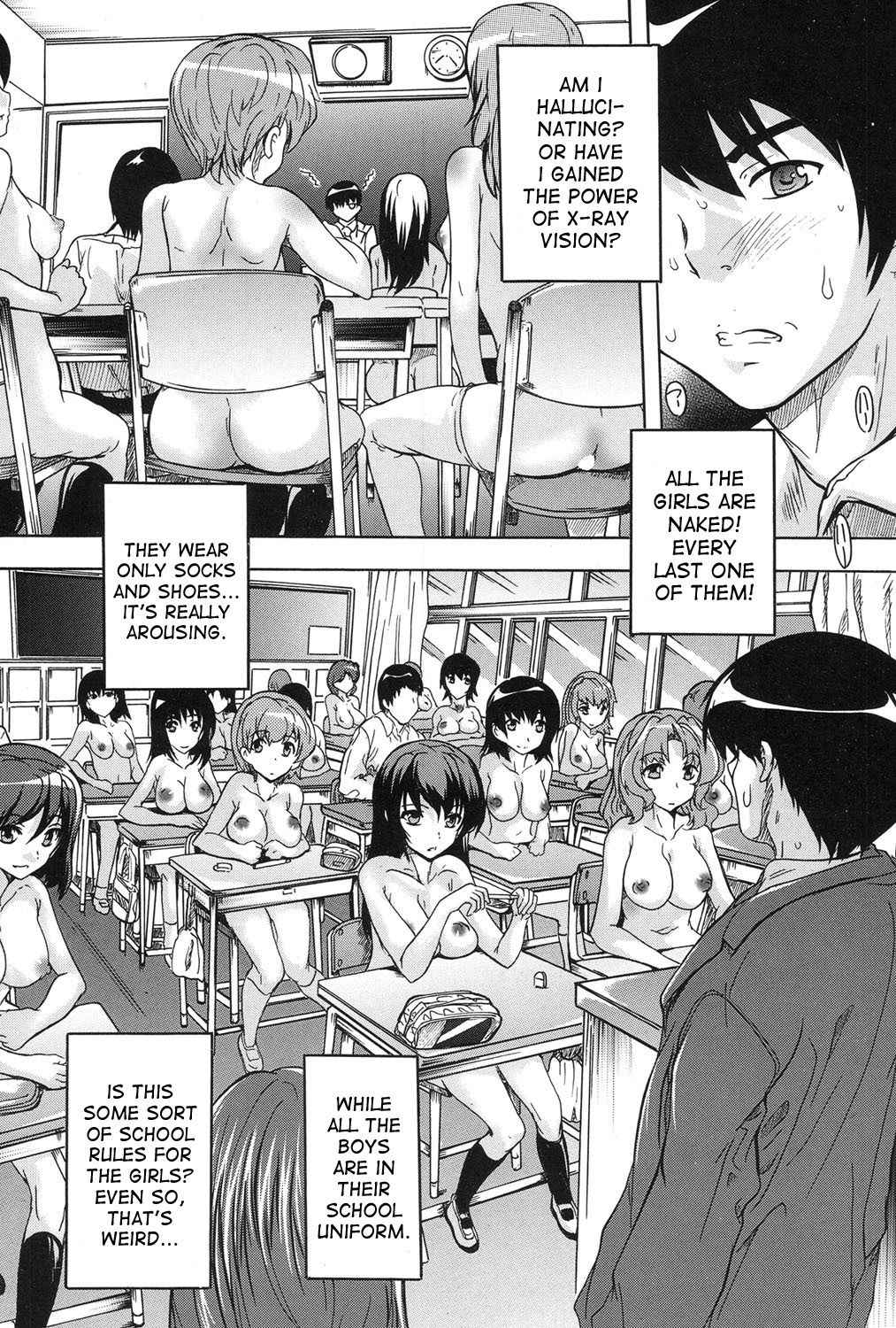 [Natsuka Q-Ya] Saimin! Zenra Gakuen｜Hypnotism! Nude Girls School Ch. 1 (COMIC Mugen Tensei 2017-01) [English] [desudesu] [Digital]