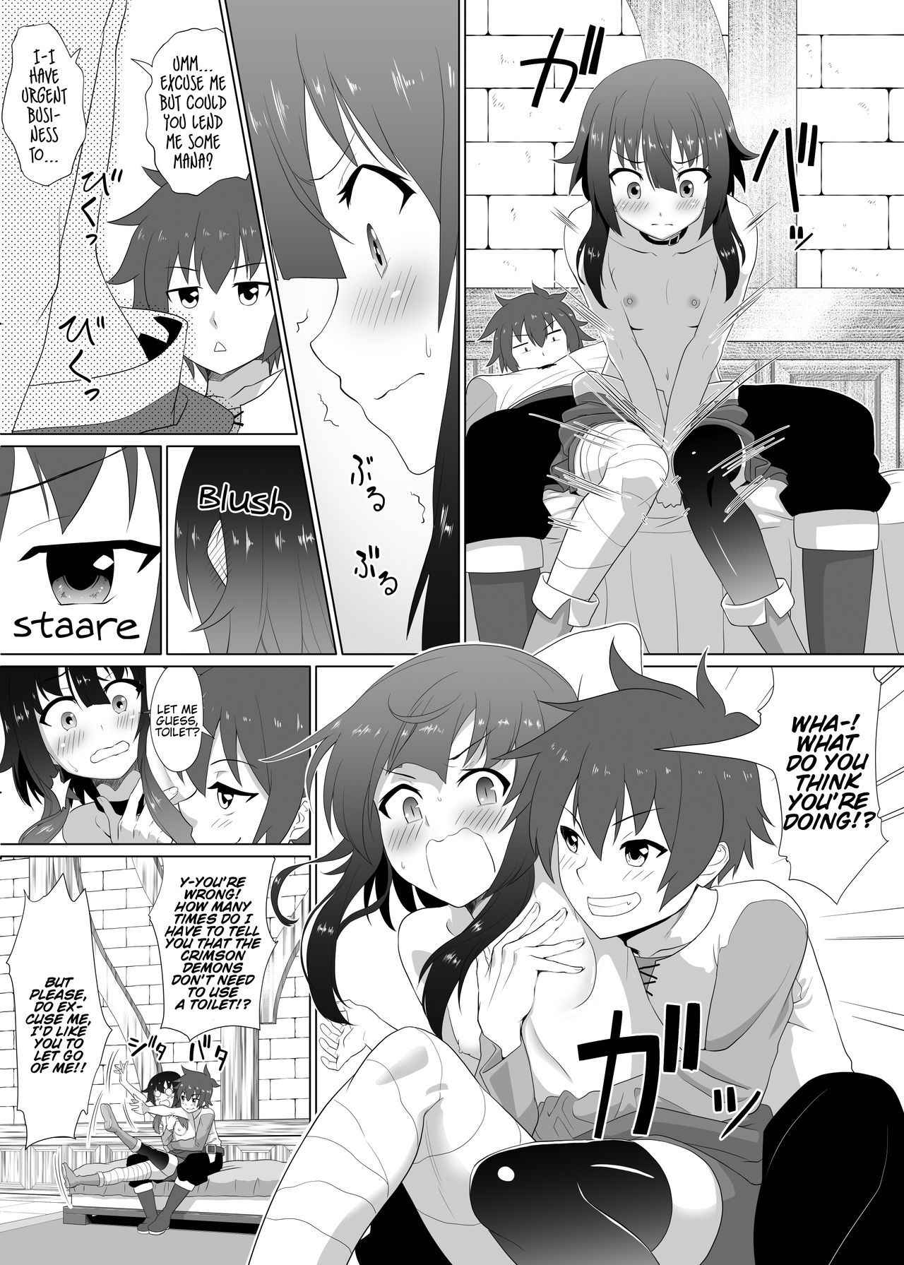 [Heikoto (Mizuhati Saru)] Kono Kawairashii Hinnyu ni Kyuusai o! | Help to this Lovely Flat Chest! (Kono Subarashii Sekai ni Syukufuku o!) [English] [Juster]