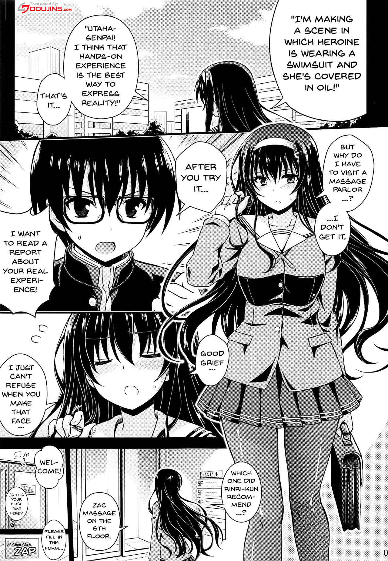 (COMIC1☆11) [Yumeya Honpo (Mukeikaku)] Honmono no Yukue (Saenai Heroine no Sodatekata) [English] {Doujins.com}