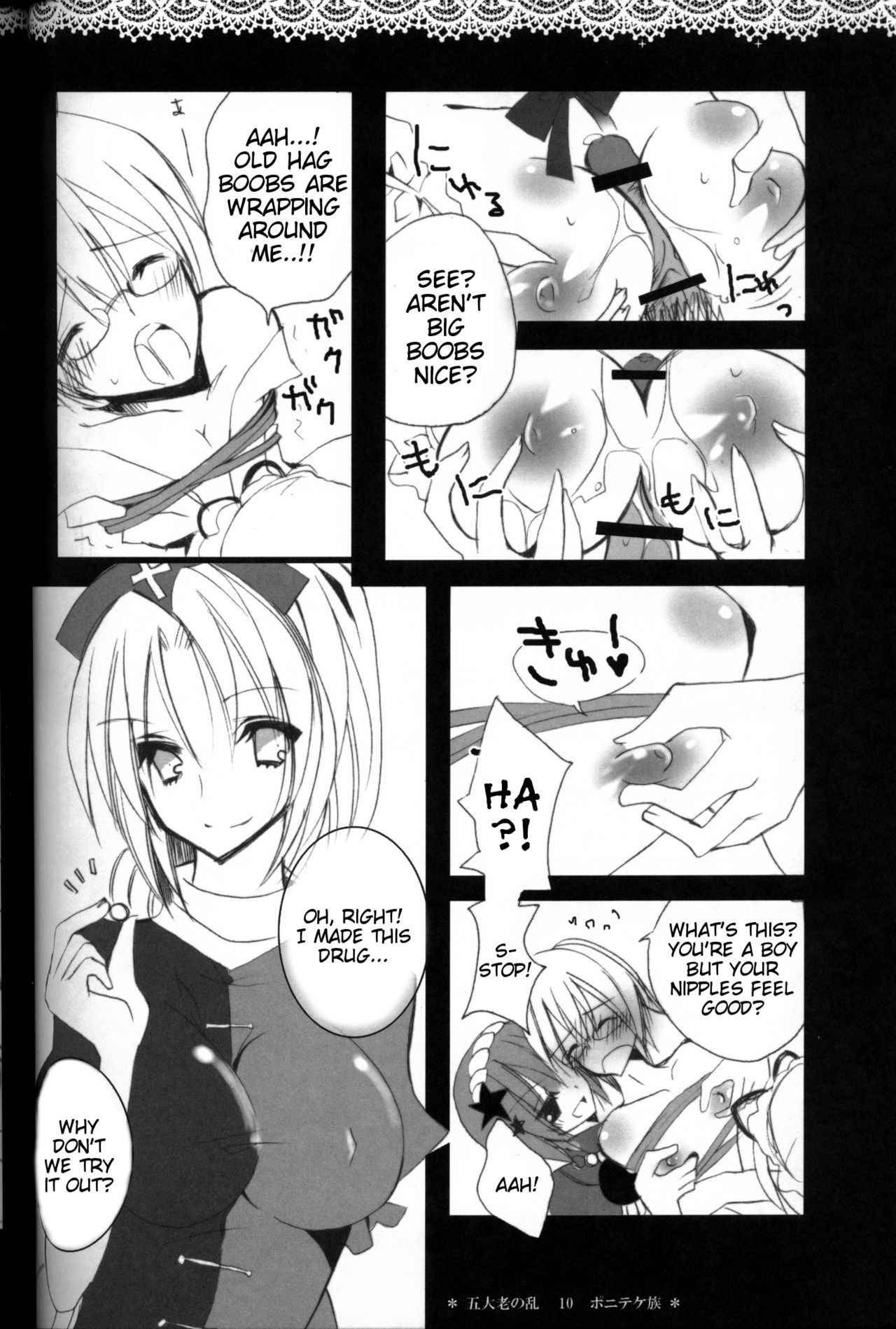 (C79) [Poniteke Zoku (Hashimo Yuki)] Gotairou no Ran (Touhou Project) [English] [Tigoris Translates]