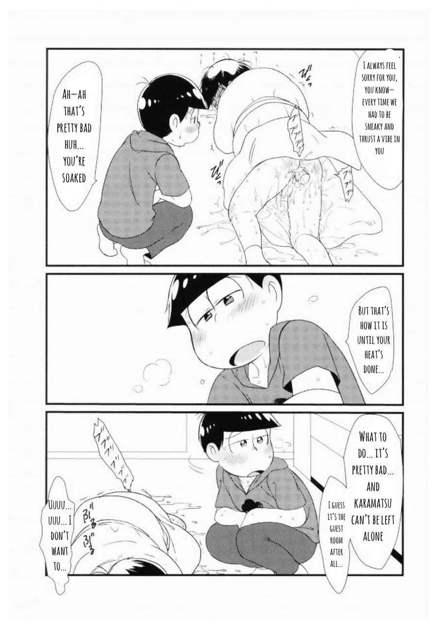 [MatsuCha. (Maccha)] Jinan Ni Hatsujō-ki Ga Yattekita Nodesuga Taihenna Koto Ni Natte Imasu | The Second Son's Heat Came Now There's Big Trouble (Osomatsu-san) [English]