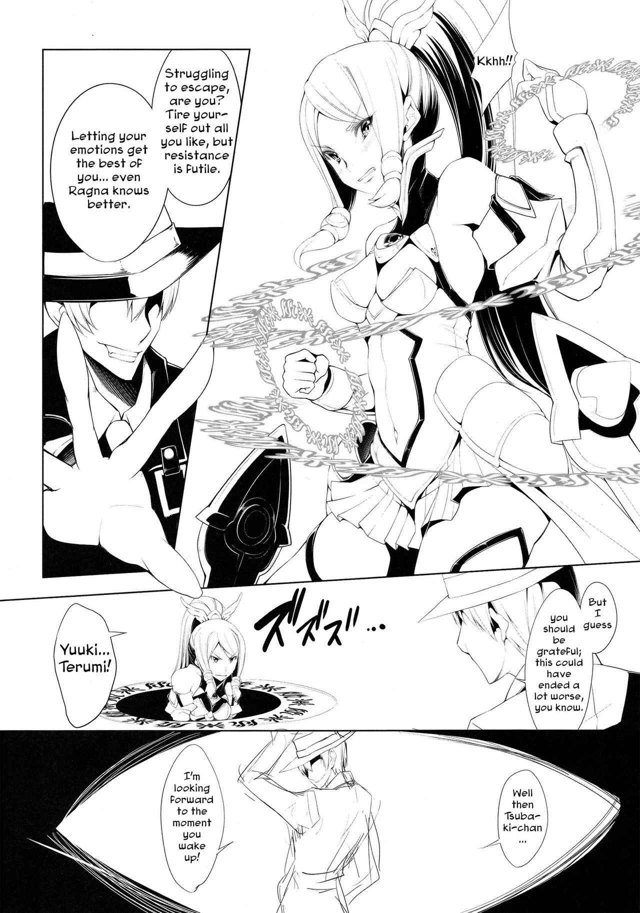 (C85) [Magic Fortune Hachioujiten (SAKULA)] Ochiru Zero no Tsurugi (BLAZBLUE) [English] [Team Kamikiller]