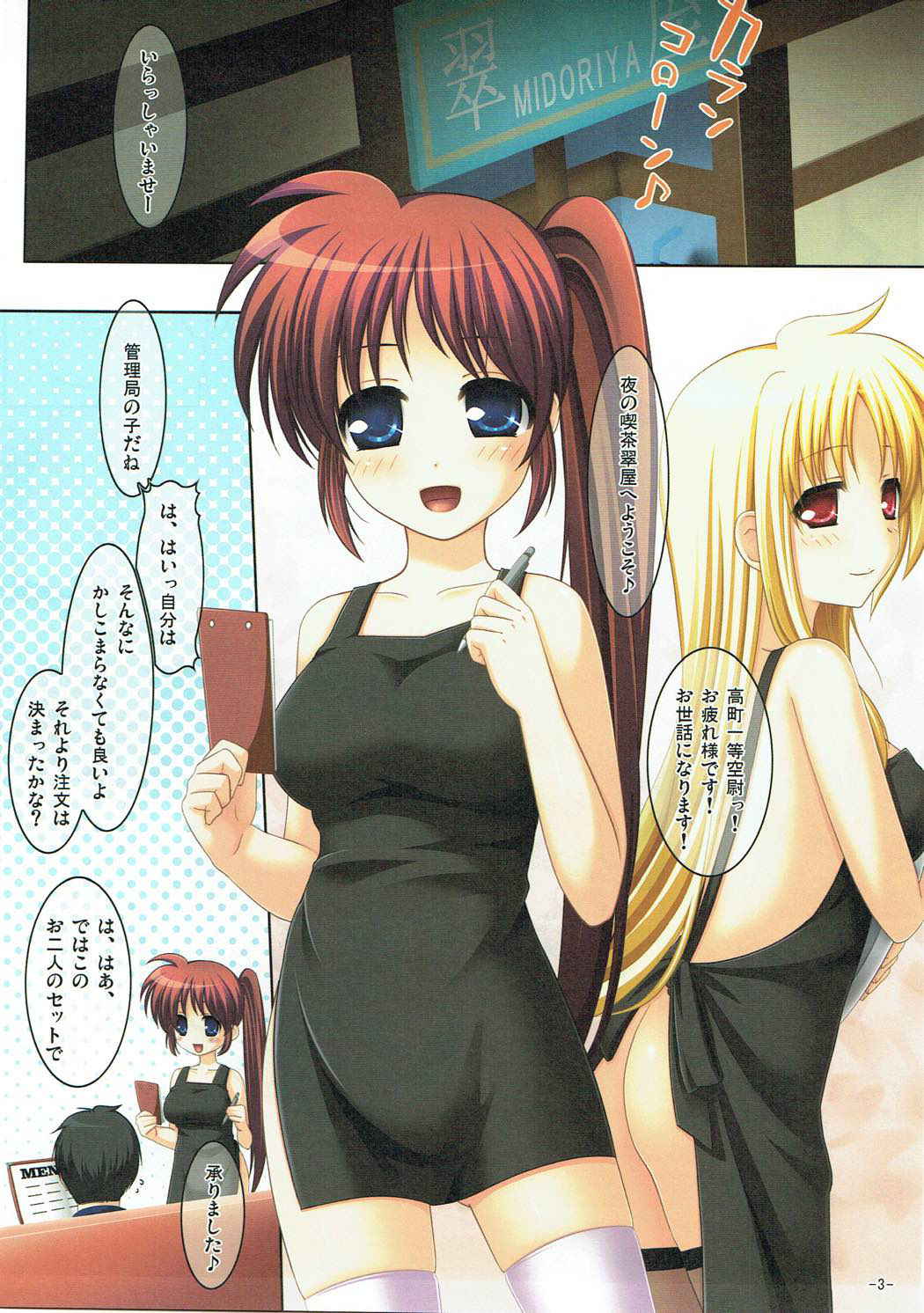 (COMIC1☆3) [Noraneko-no-Tama (Hitsuji Hako)] Midoriya Shinya Eigyouchuu 2 (Mahou Shoujo Lyrical Nanoha)