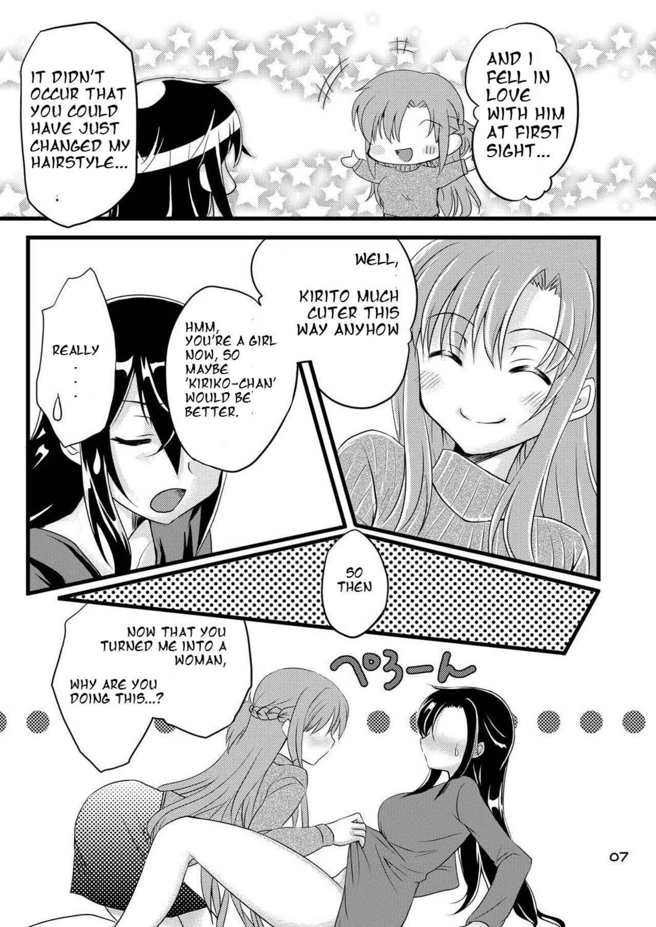 [AQUA SPACE (Asuka)] Kiriko-chan to Asobou! (Sword Art Online) [English] [BadGoogleTrans] [Digital]