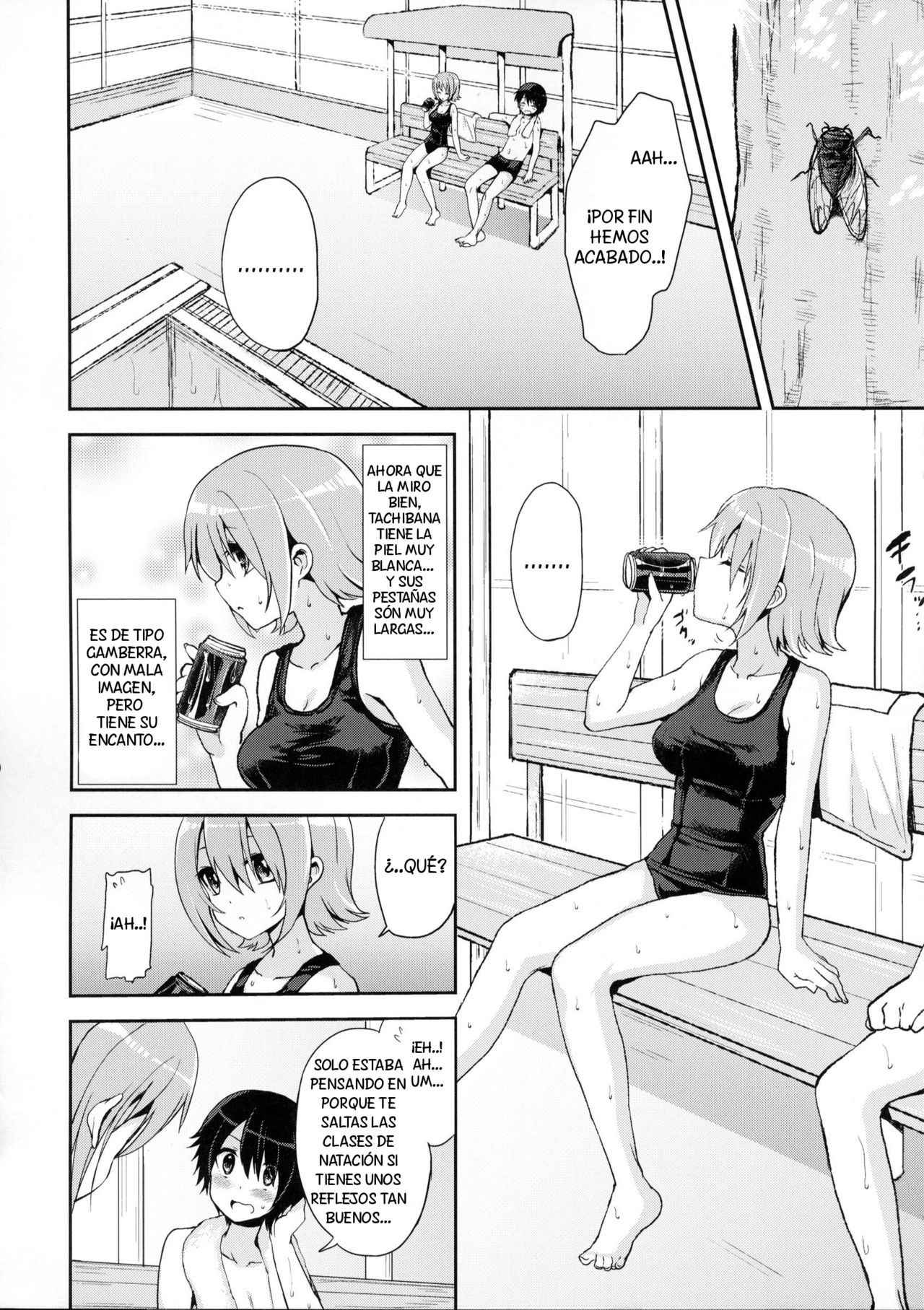 (Futaket 8.5) [Oshiruko Kan (Piririnegi)] Shishunki Poolside [Spanish] [Solarismaximum]