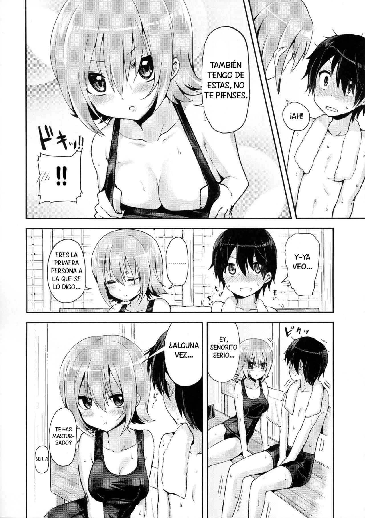 (Futaket 8.5) [Oshiruko Kan (Piririnegi)] Shishunki Poolside [Spanish] [Solarismaximum]