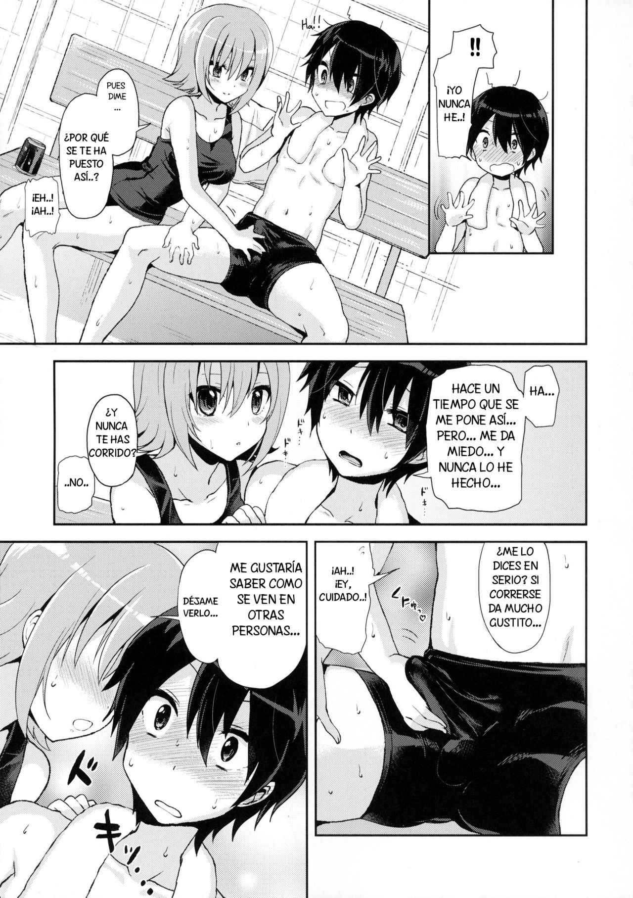 (Futaket 8.5) [Oshiruko Kan (Piririnegi)] Shishunki Poolside [Spanish] [Solarismaximum]