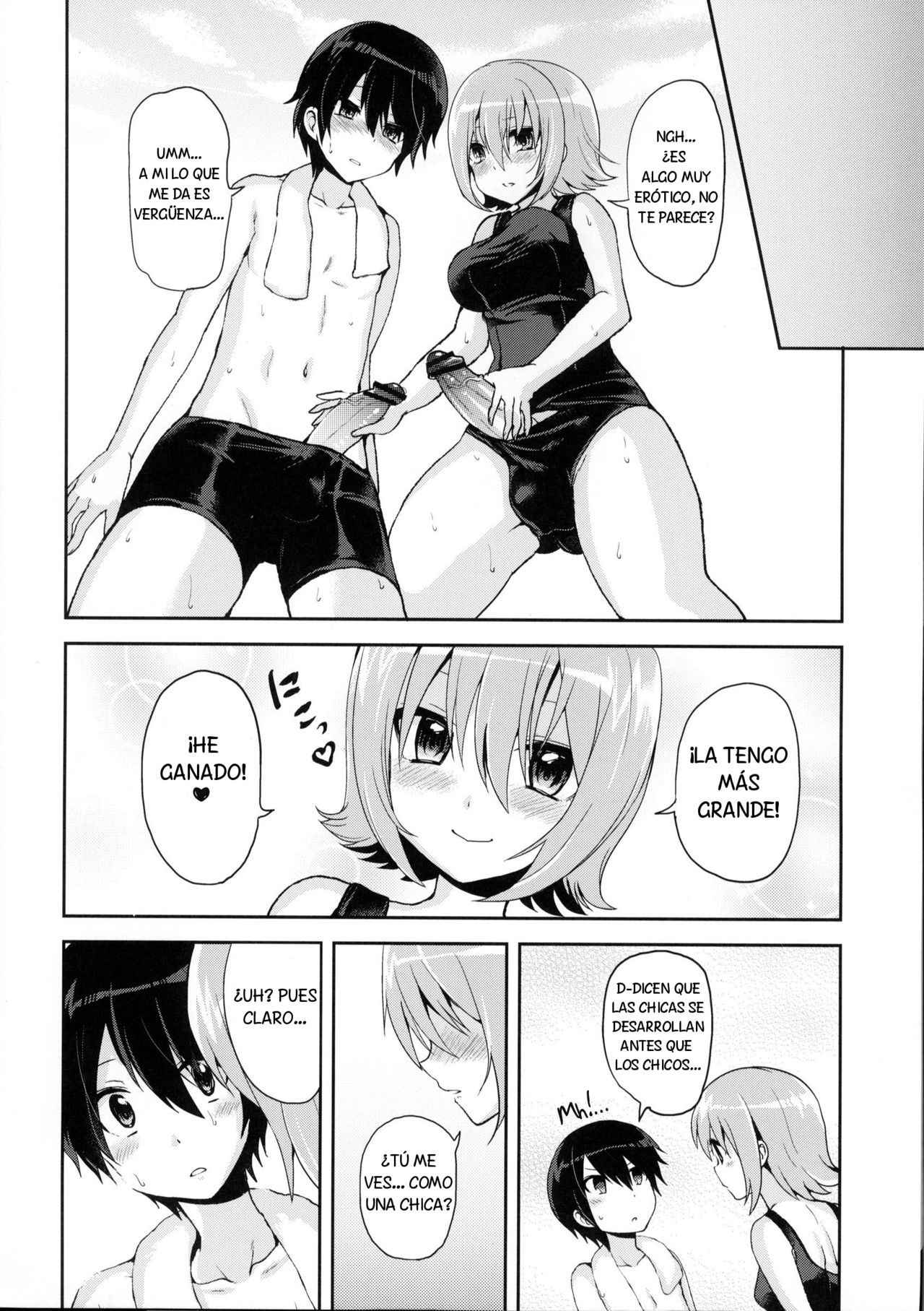 (Futaket 8.5) [Oshiruko Kan (Piririnegi)] Shishunki Poolside [Spanish] [Solarismaximum]