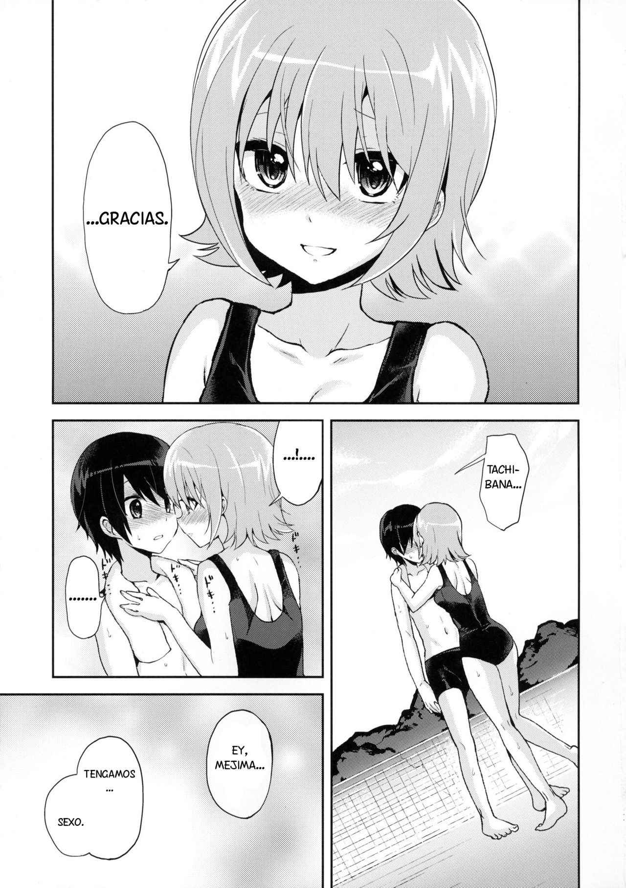 (Futaket 8.5) [Oshiruko Kan (Piririnegi)] Shishunki Poolside [Spanish] [Solarismaximum]