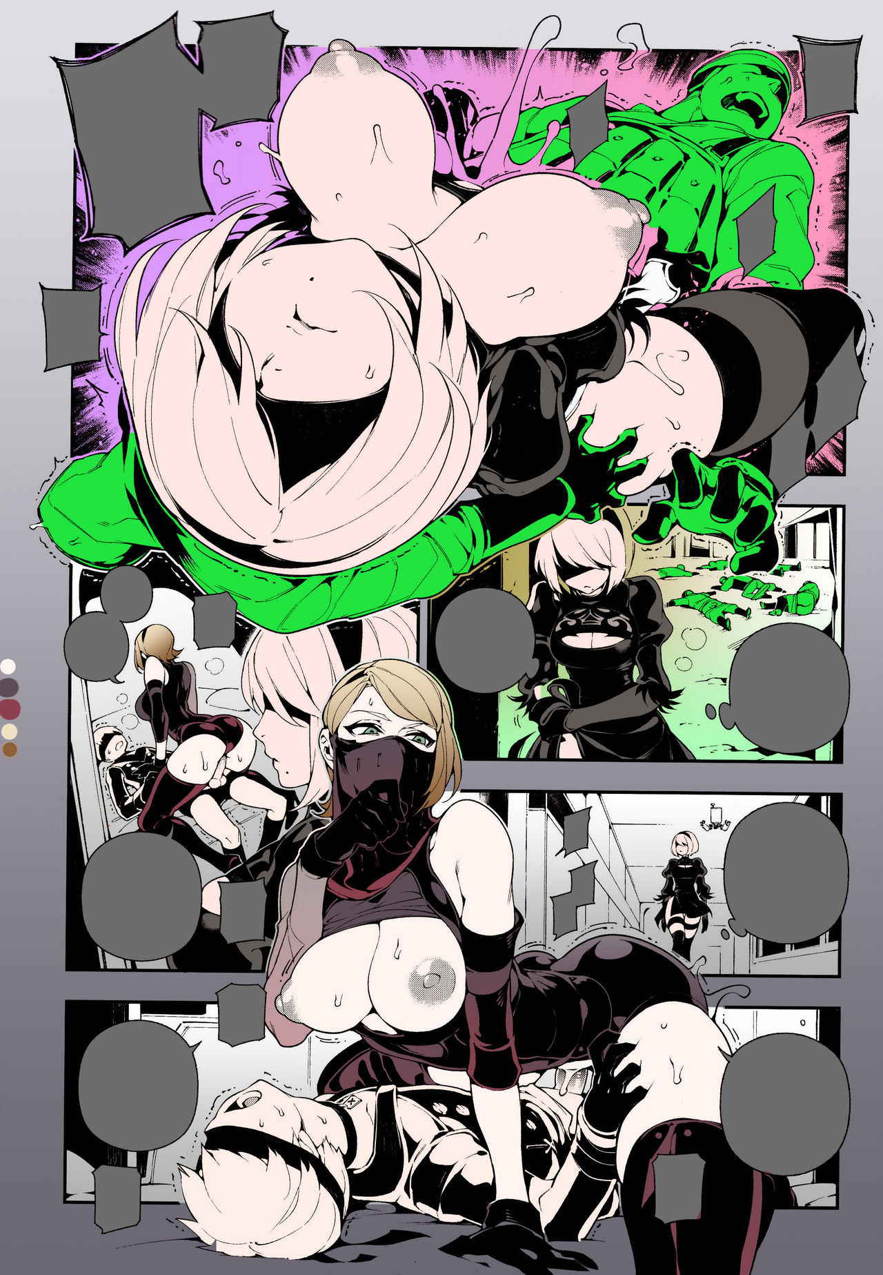 (FF31) [Bear Hand (Fishine, Ireading)] NieR : 2BR18 (NieR: Automata) [Textless] [Colorized] [Incomplete]