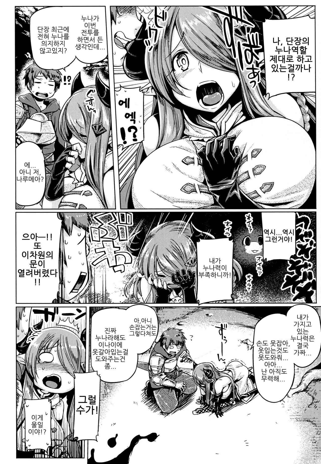 (C92) [Mahjong Yugen Co. Ltd 58 (Tabigarasu)] Otona no Fate Episode Narmaya Onee-chan Hen (Granblue Fantasy) [Korean]