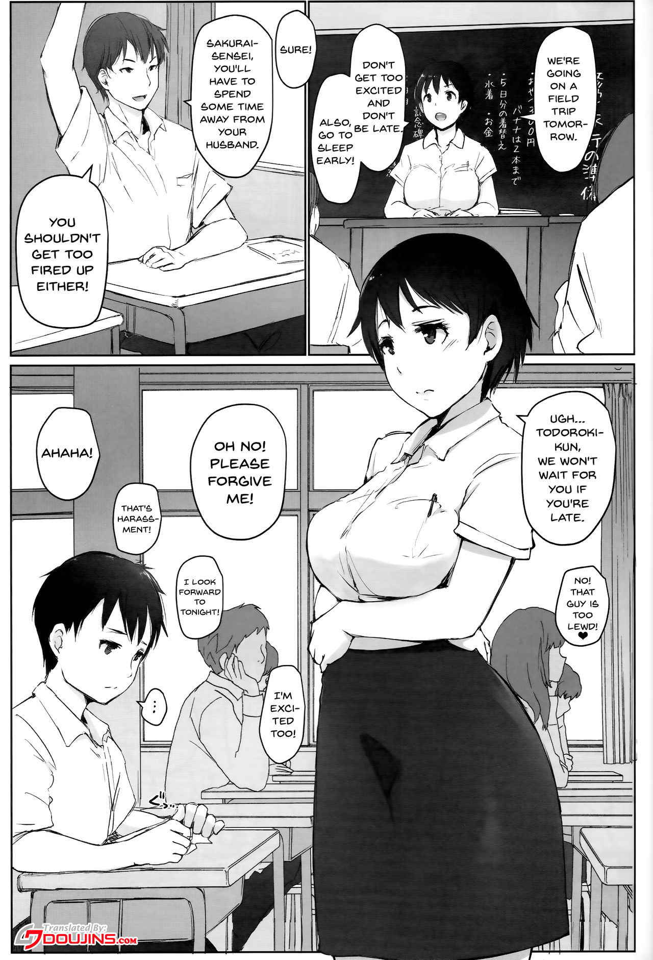 (C93) [Arakureta Monotachi (Arakure)] Hitozuma Kyoushi NTR Shuugakuryokou | Wife Teacher NTR Field Trip [English] {Doujins.com}