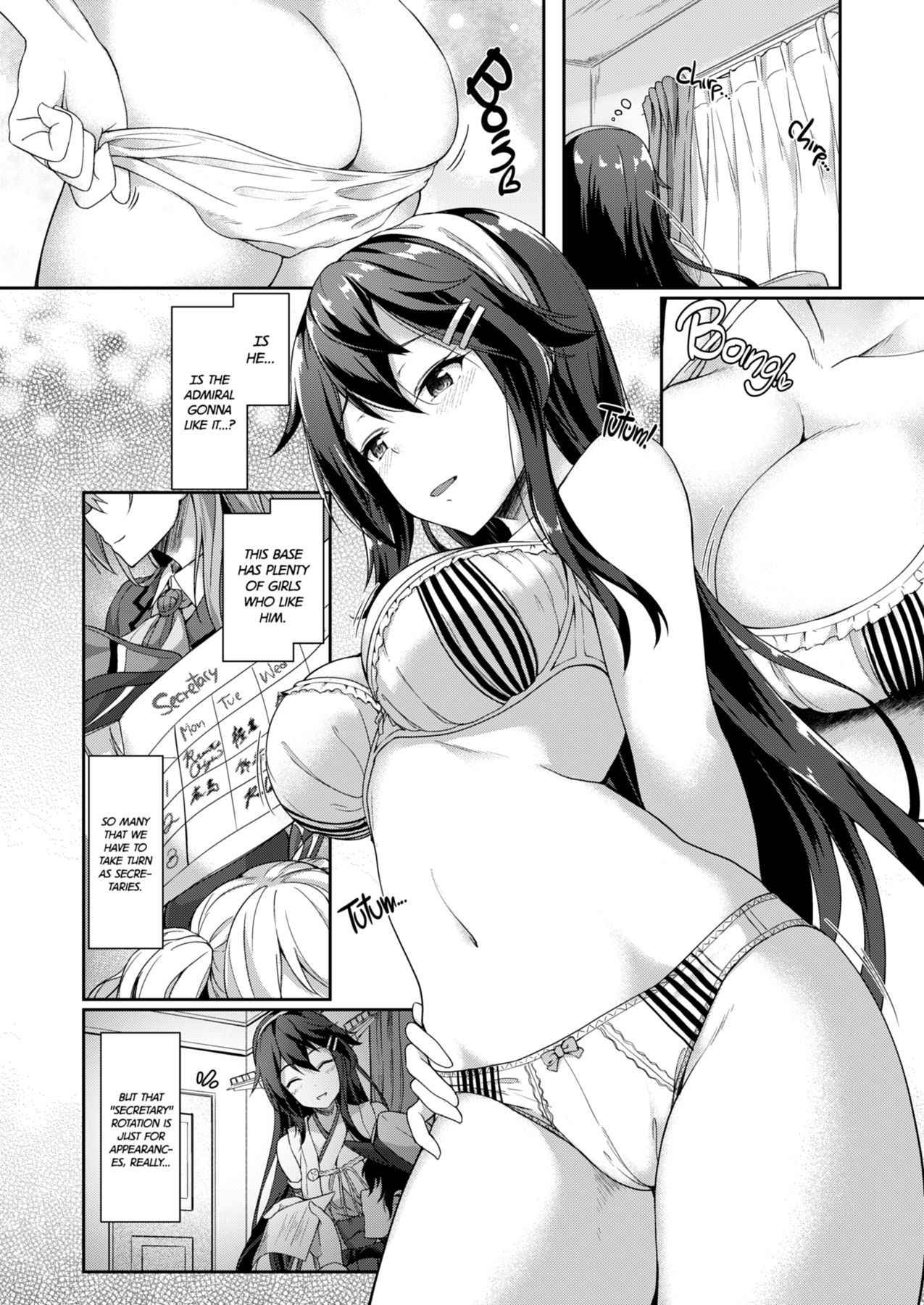 [Yusaritsukata (Awayume)] KonHaru Sandwich (Kantai Collection -KanColle-) [English] [2d-market.com] [Decensored]  [Digital]