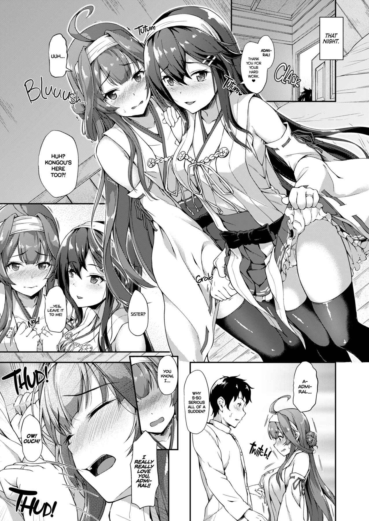 [Yusaritsukata (Awayume)] KonHaru Sandwich (Kantai Collection -KanColle-) [English] [2d-market.com] [Decensored]  [Digital]