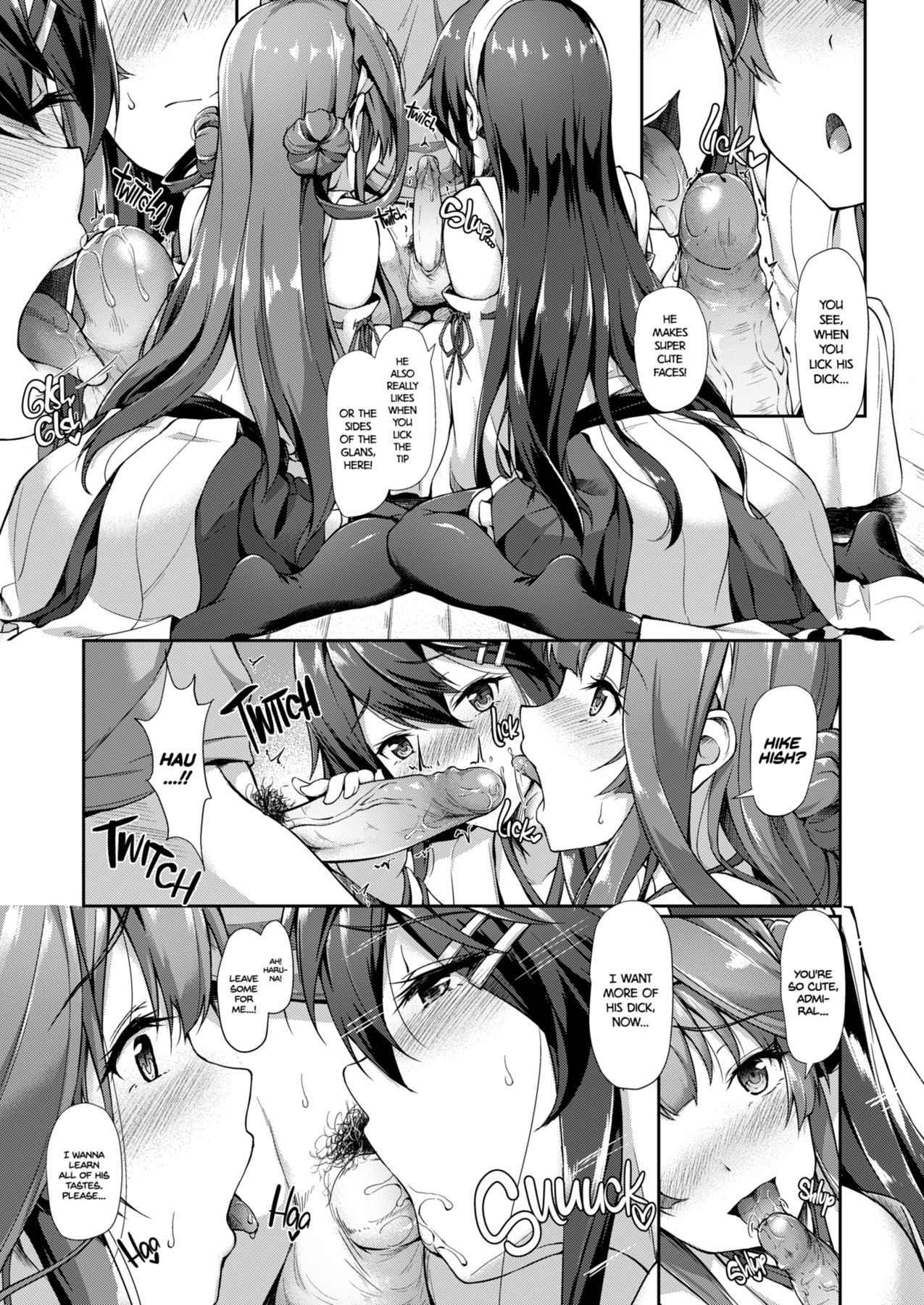 [Yusaritsukata (Awayume)] KonHaru Sandwich (Kantai Collection -KanColle-) [English] [2d-market.com] [Decensored]  [Digital]