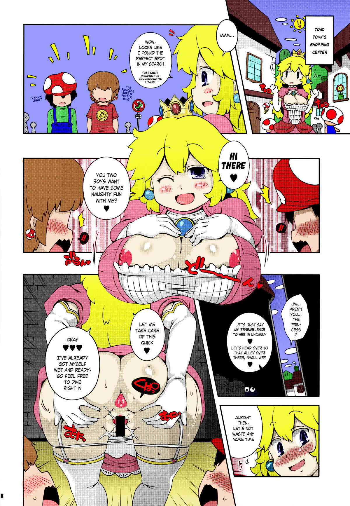 (C87) [Watosato (Sugiura Sen)] SUPER BITCH WORLD (Super Mario Brothers) [English] {risette-translations} [Colorized]