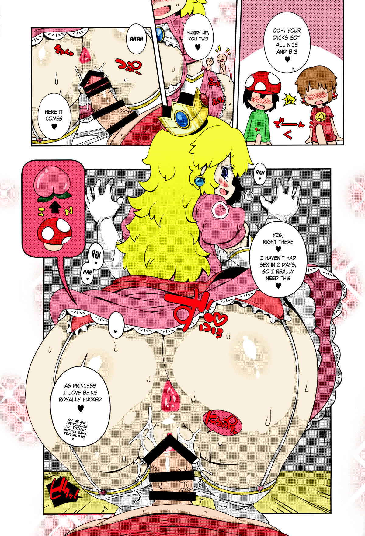 (C87) [Watosato (Sugiura Sen)] SUPER BITCH WORLD (Super Mario Brothers) [English] {risette-translations} [Colorized]