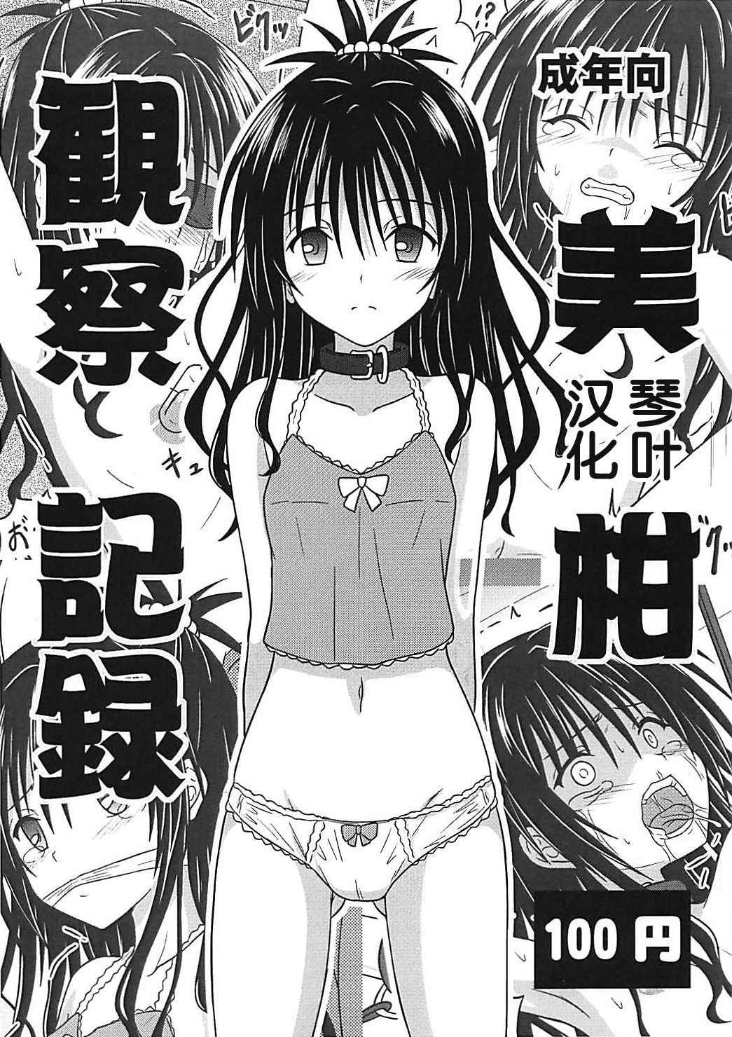 (COMIC1☆13) [Chi-Ra-Rhyzhm (Hidaka Toworu)] Mikan Kansatsu Kiroku (To LOVE-Ru) [Chinese] [琴叶汉化]