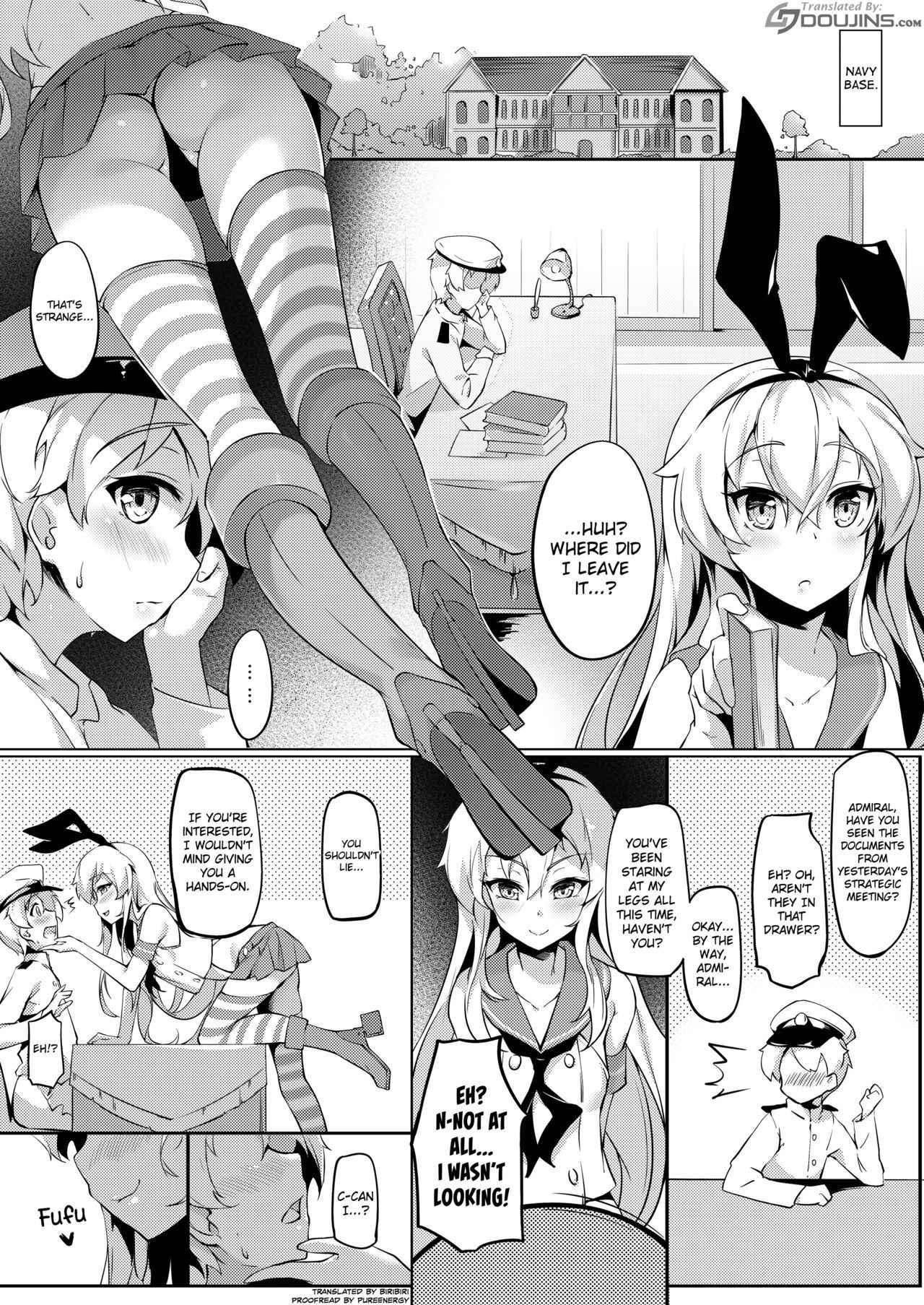 (C92) [Shinsei Lolishota (shuffle, kozi)] Teitoku no Shota Chinpo ga Itakunaru made Shimakaze ga Tomaranai | Shimakaze Wont Stop Until the Little Admirals Dick Starts Hurting (Kantai Collection -KanColle-) [English] [Doujins.com]