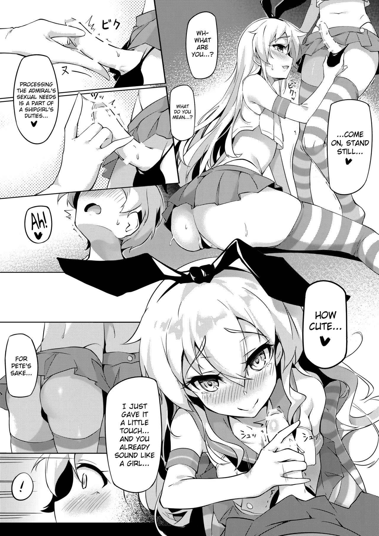 (C92) [Shinsei Lolishota (shuffle, kozi)] Teitoku no Shota Chinpo ga Itakunaru made Shimakaze ga Tomaranai | Shimakaze Wont Stop Until the Little Admirals Dick Starts Hurting (Kantai Collection -KanColle-) [English] [Doujins.com]