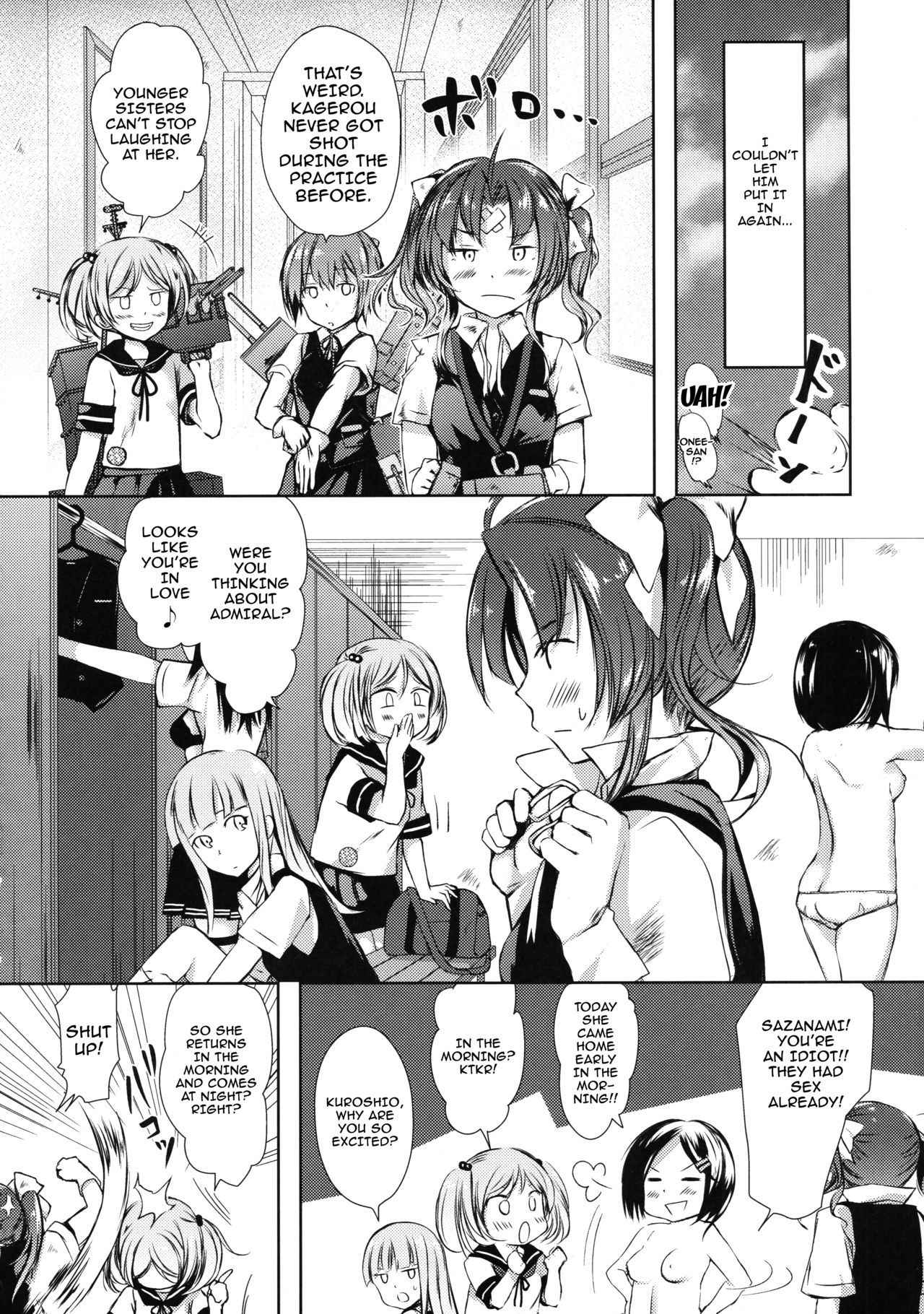 (Houraigekisen! Yo-i! 29Senme) [Fighting Peroriina (Miyuki Yaya)] Binkan Spats Frustration (Kantai Collection -KanColle-) [English] [Doujins.com]