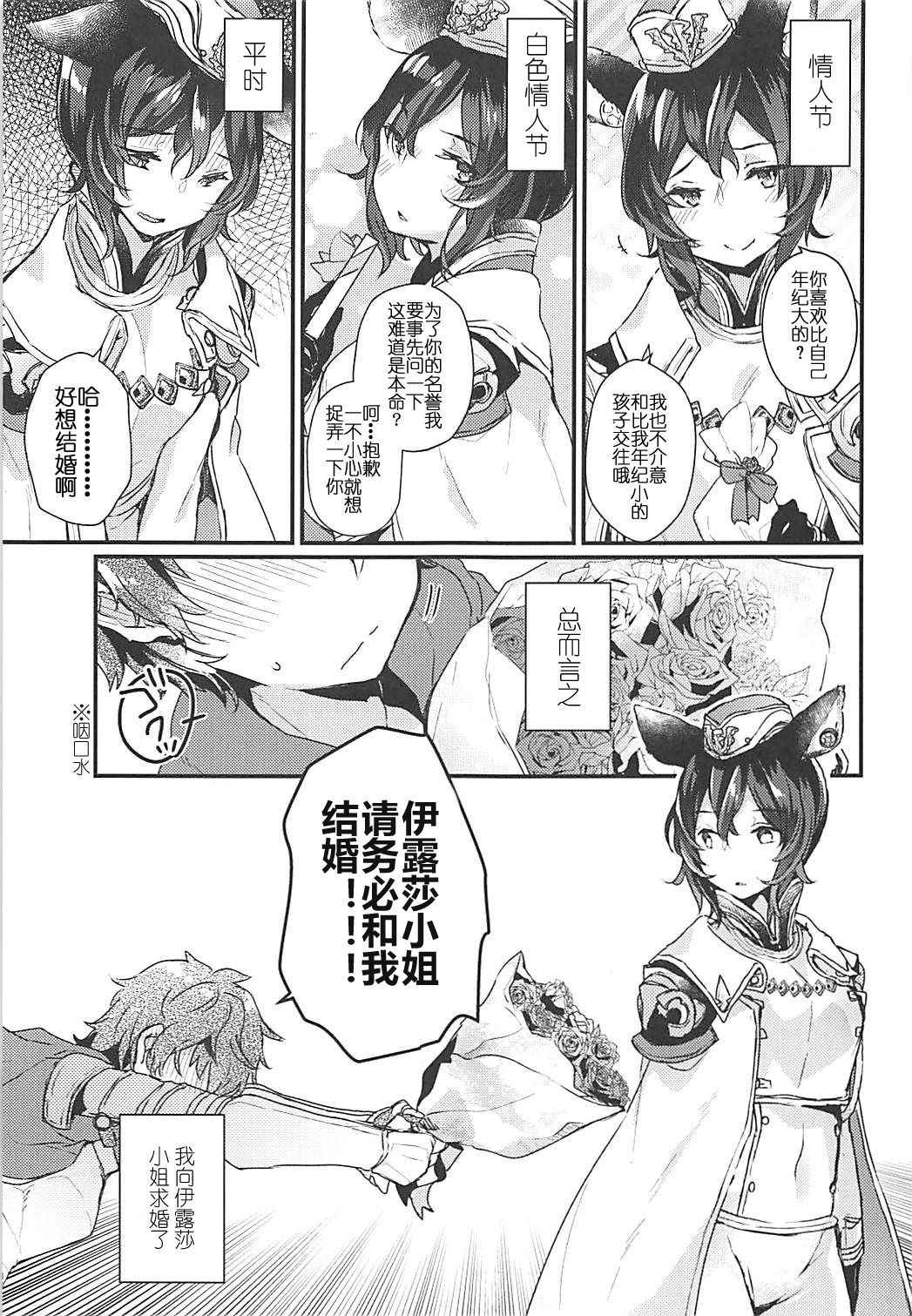 (COMIC1☆13) [Tenkirin (Kanroame)] Ilsa-san ni Propose Shimashita (Granblue Fantasy) [Chinese] [猫露露个人汉化]