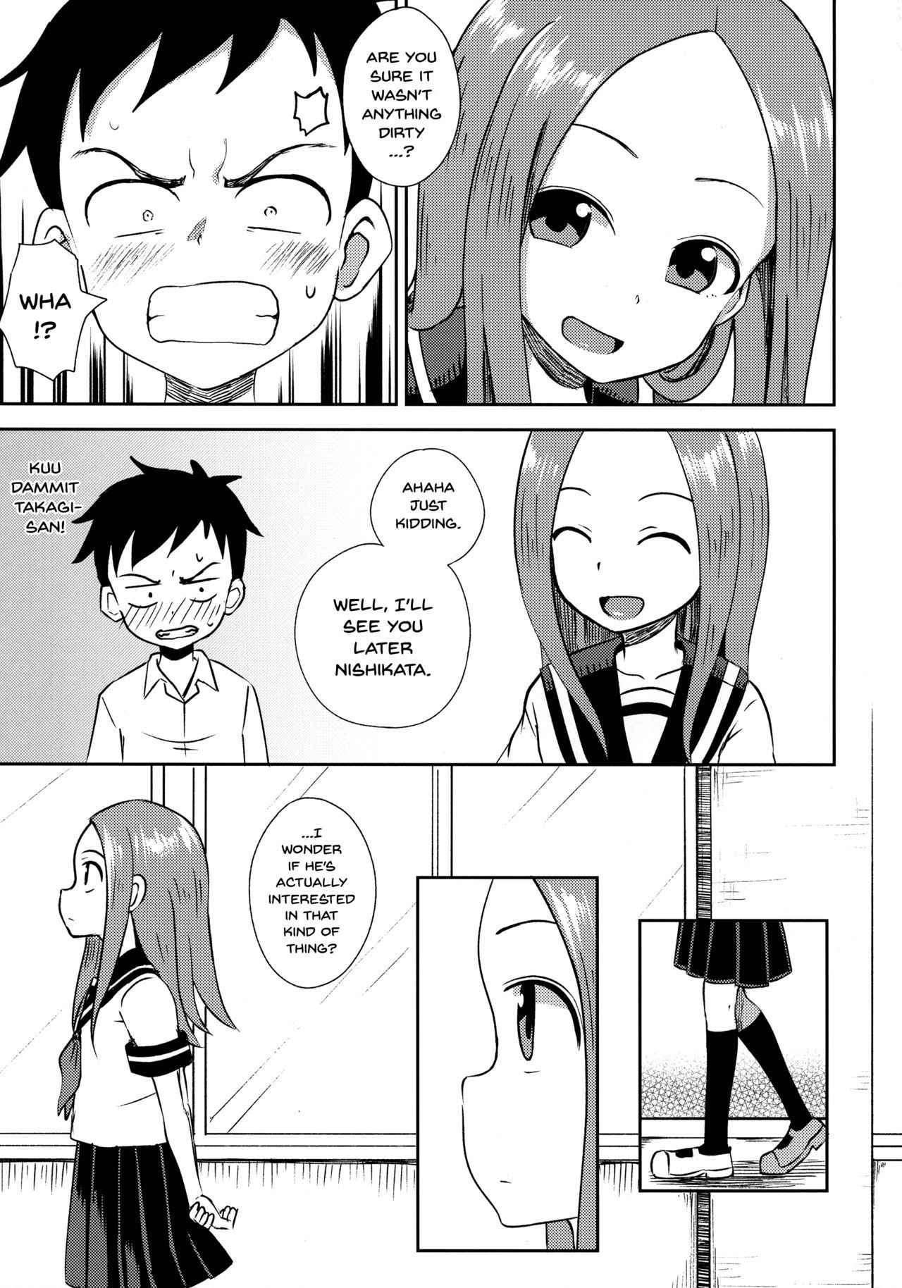 (SC2018 Spring) [Tonkotsu Fuumi (Poncocchan)] Takagi-san escalate (Karakai Jouzu no Takagi-san) [English] [Doujins.com]