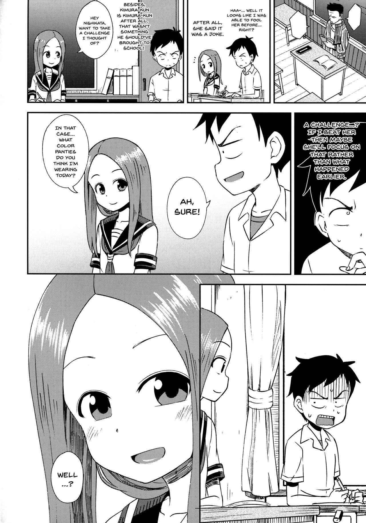 (SC2018 Spring) [Tonkotsu Fuumi (Poncocchan)] Takagi-san escalate (Karakai Jouzu no Takagi-san) [English] [Doujins.com]