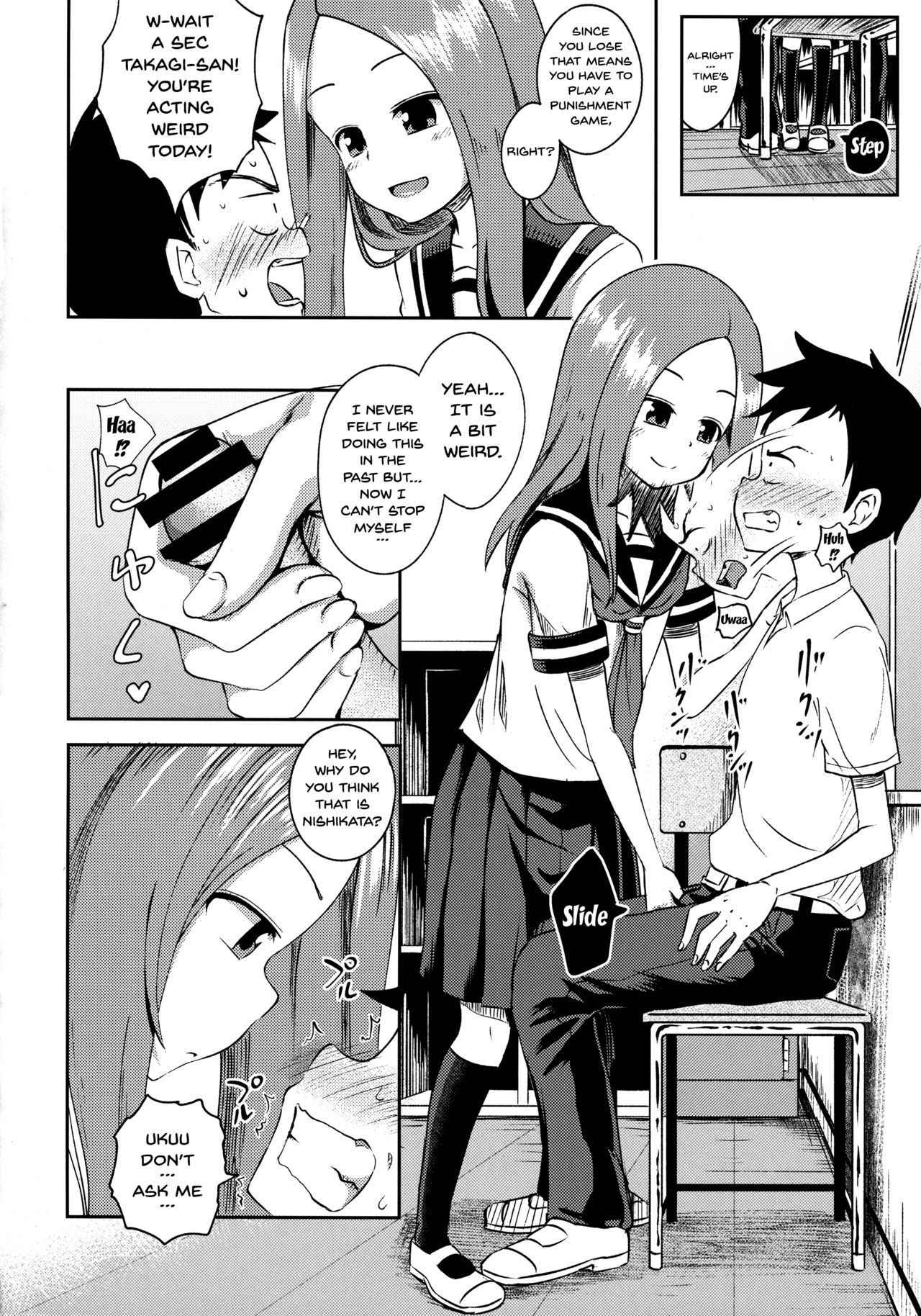 (SC2018 Spring) [Tonkotsu Fuumi (Poncocchan)] Takagi-san escalate (Karakai Jouzu no Takagi-san) [English] [Doujins.com]