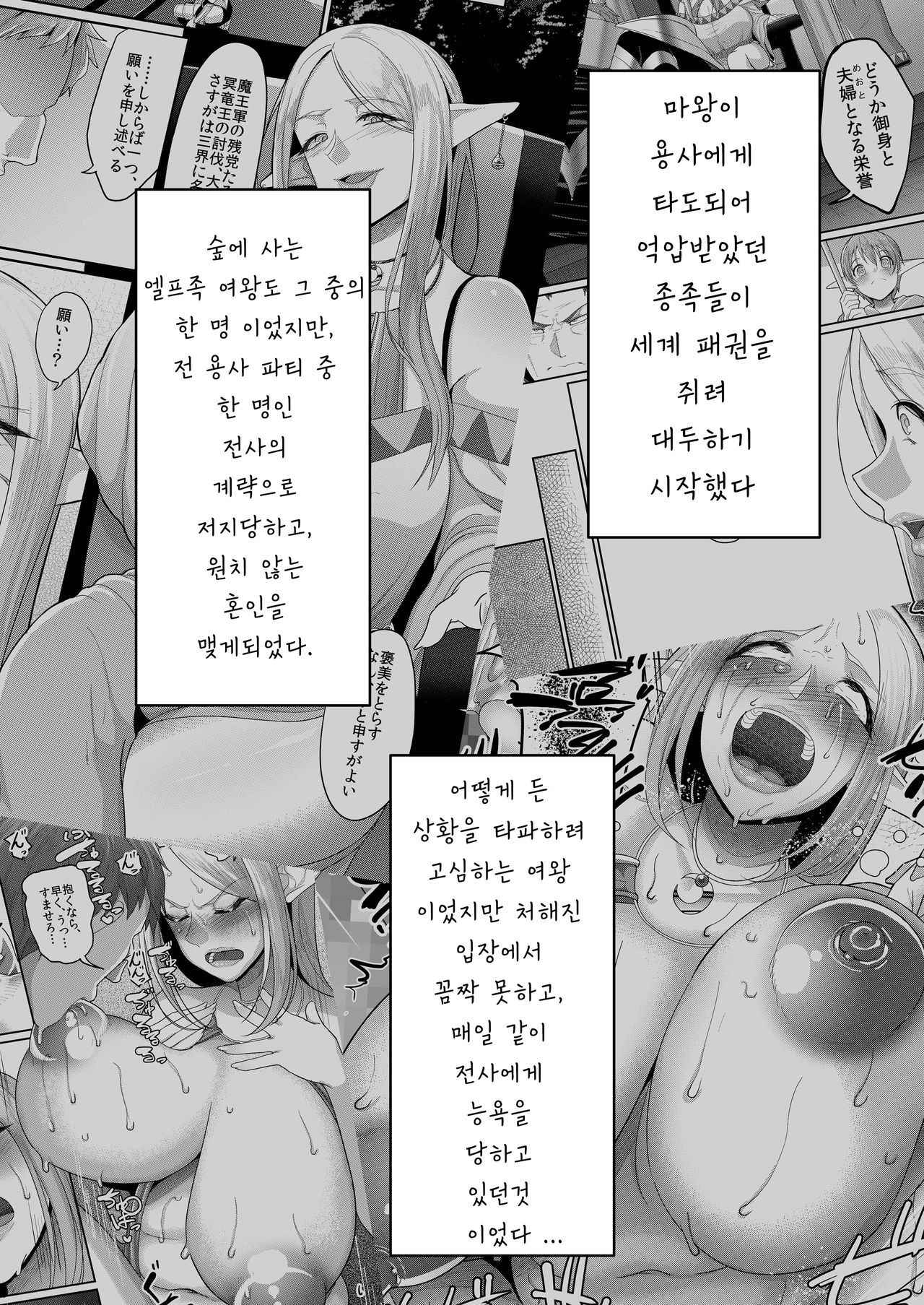 [B.B.T.T. (Yamamoto Zenzen)] Takabisha Elf Kyousei Konin!! 2 | 고자세 엘프강제혼인!!2 [Korean] [Digital]