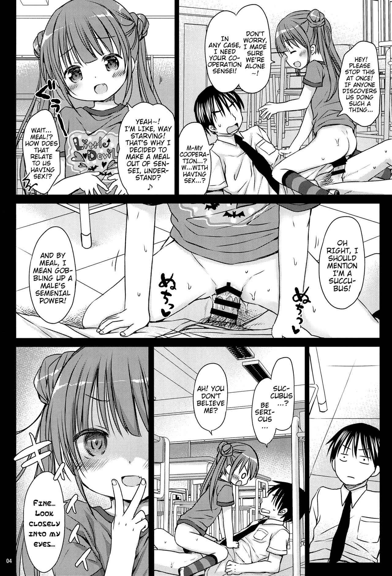 (COMITIA124) [Rico-ba (Rico)] Loli Succubus no Oshokuji Time | Loli Succubus' Mealtime [English] {Mistvern}