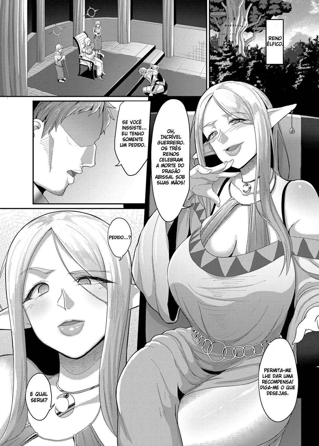 [B.B.T.T. (Yamamoto Zenzen)] Takabisha Elf Kyousei Konin!! [Portuguese-BR] [Hentai Season] [Digital]