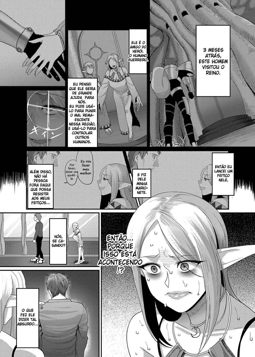 [B.B.T.T. (Yamamoto Zenzen)] Takabisha Elf Kyousei Konin!! [Portuguese-BR] [Hentai Season] [Digital]