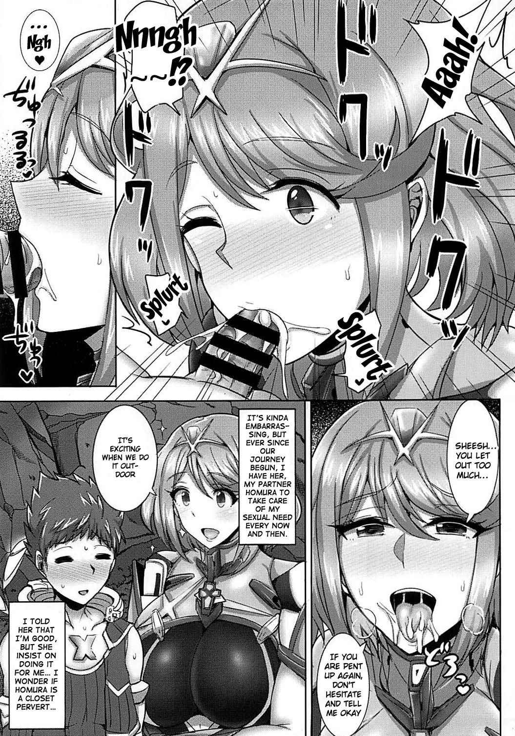 (COMIC1☆13) [Yuasa Rengou (Jean Louis)] Ecchi na Blade wa Suki desu ka? | Do You Prefer a Lewd Blade? (Xenoblade Chronicles 2) [English] {Doujins.com}