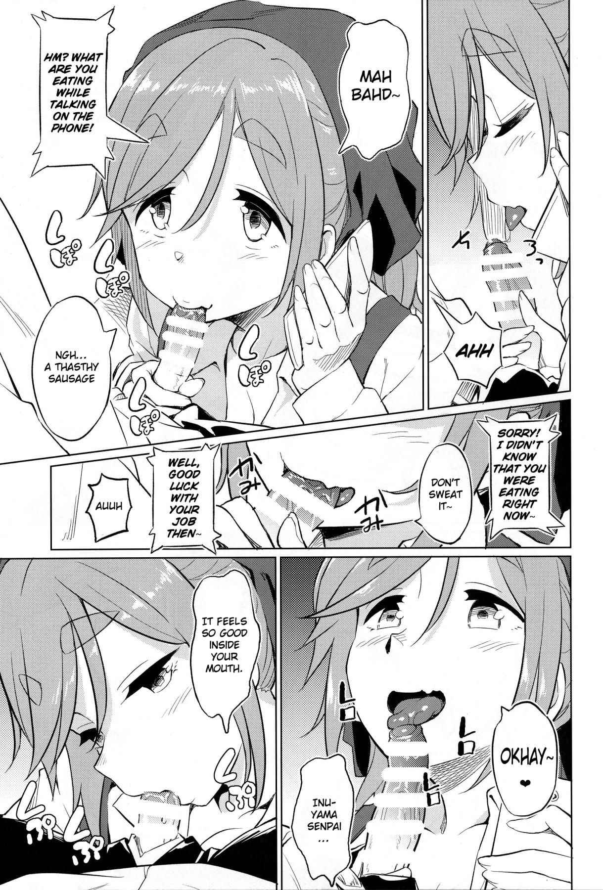 (COMIC1☆13) [AERODOG (inu)] Ecchi na Inuyama Senpai | Lewd Inuyama Senpai (Yuru Camp) [English] {Doujins.com}