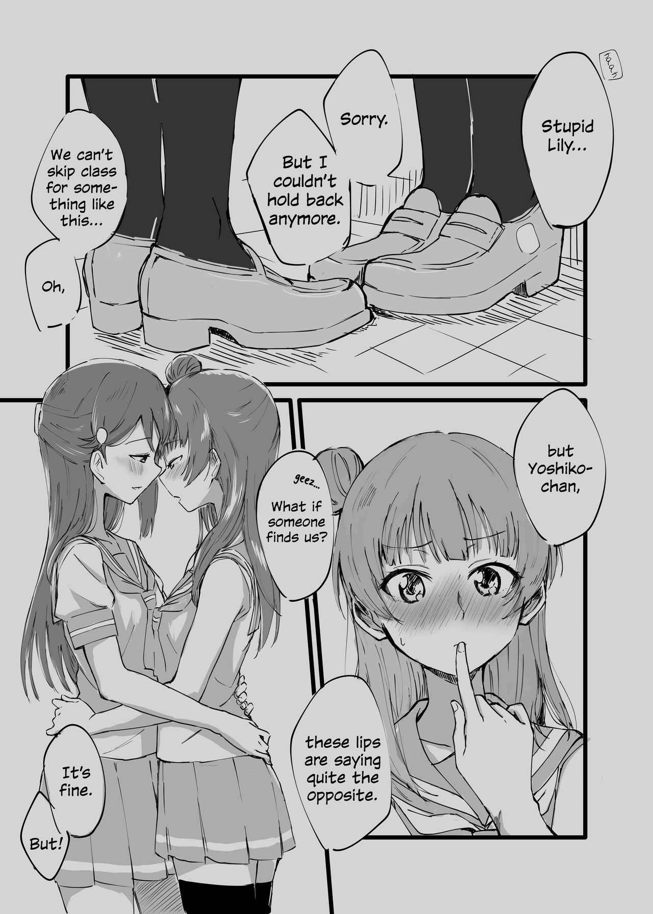 [Kitaku Jikan (Kitaku)] Hami Dashitai Bokura no Iibun | Overcoming Our Inhibitions (Love Live! Sunshine!!) [English] [Davinci Scans] [Digital]