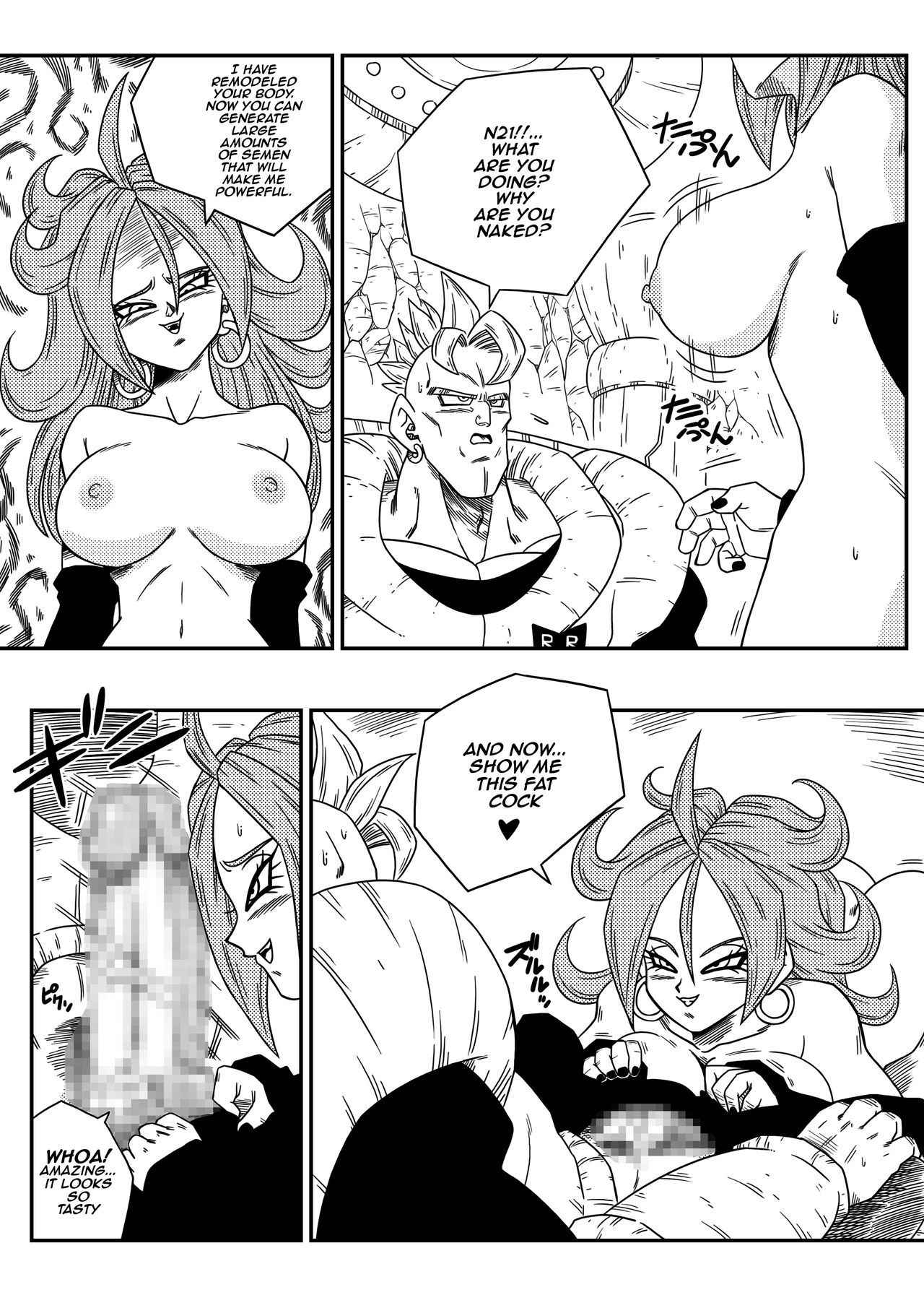 [Yamamoto] Kyonyuu Android Sekai Seiha o Netsubou!! Android 21 Shutsugen!! | Busty Android Wants to Dominate the World! (Dragon Ball FighterZ) [English]