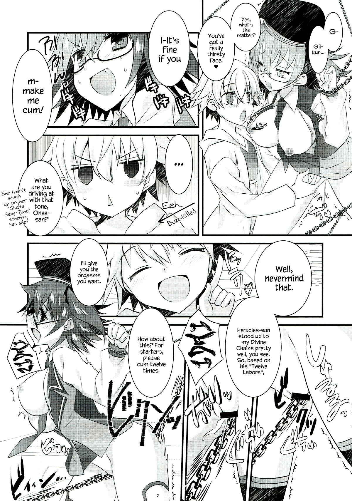 (Ou no Utsuwa Grail Oath 3) [Nekomarudow. (Tadima Yoshikadu)] Gil-kun to Shota Sukebe Shiyou to Shite Gekokujou Sareru Hon. (Fate/Grand Order) [English] {Hennojin}