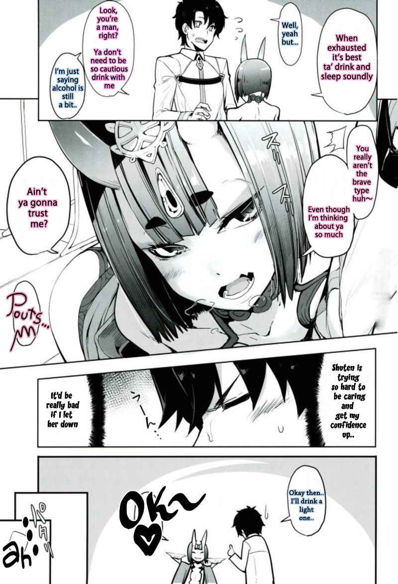 (C93) [IRON GRIMOIRE (SAKULA)] Sake ni Nagasare Oni ni Oboree (Fate/Grand Order) [English] [フロギィTL]