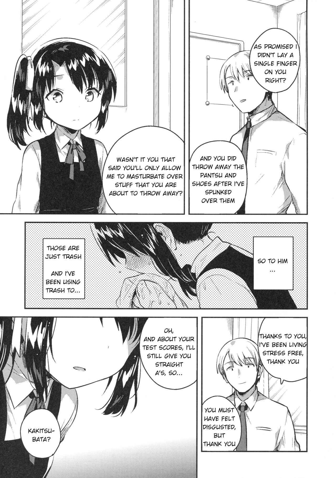 (COMIC1☆13) [squeezecandyheaven (Ichihaya)] Sensei wa Lolicon de Saitei Hentai no Gomikuzu [Kou] (English)