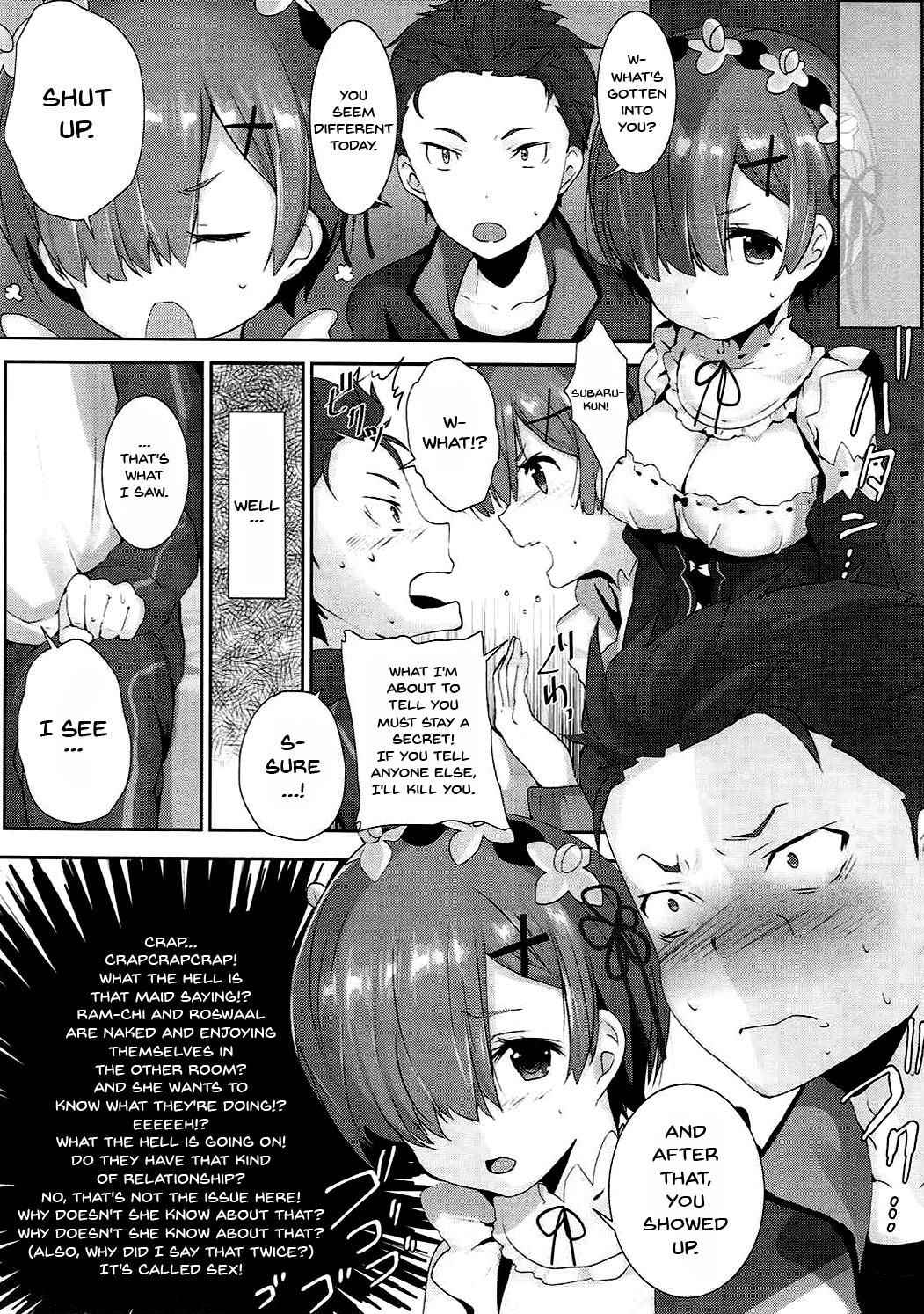 (C90) [Mataro (Mataro)] Rem no Ecchi na Nayami o Kaiketsu shitekudasai | Please Help Release Rem's Pent Up Sexual Frustration (Re:Zero kara Hajimeru Isekai Seikatsu) [English] {Doujins.com}