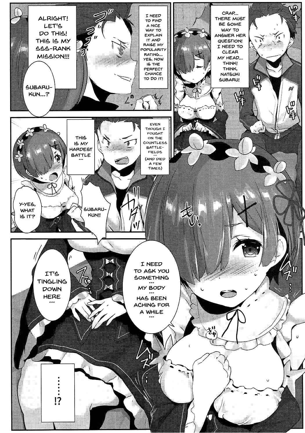 (C90) [Mataro (Mataro)] Rem no Ecchi na Nayami o Kaiketsu shitekudasai | Please Help Release Rem's Pent Up Sexual Frustration (Re:Zero kara Hajimeru Isekai Seikatsu) [English] {Doujins.com}