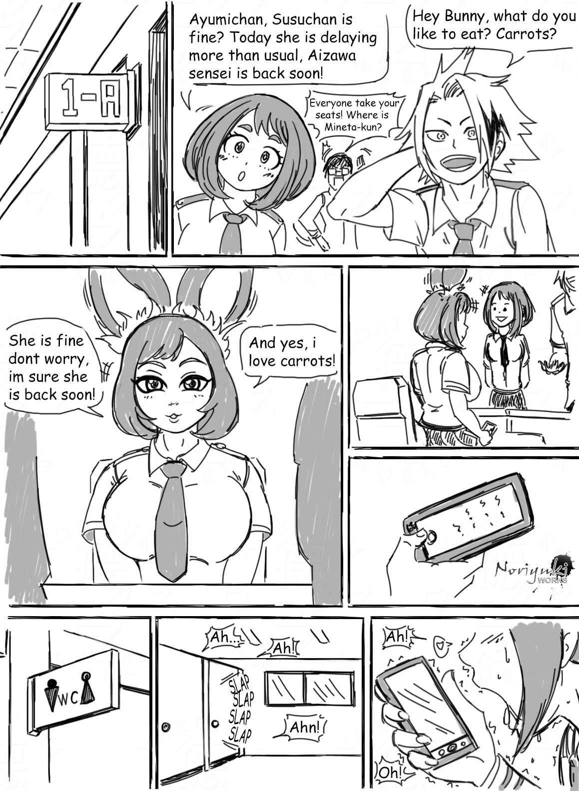 [NoriyukiWorks] SwimsuitSuccubus x Mineta (My Hero Academia) [English]